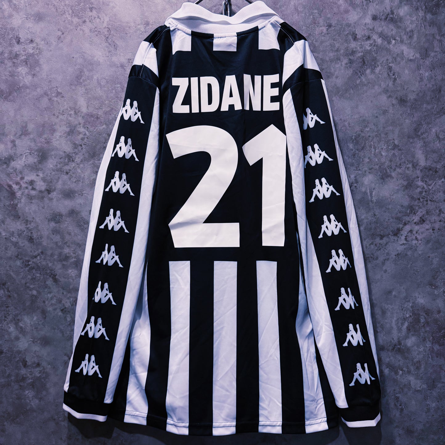 【doppio】90’s vintage “Juventus”No.21” Zidane” long sleeve game shirt