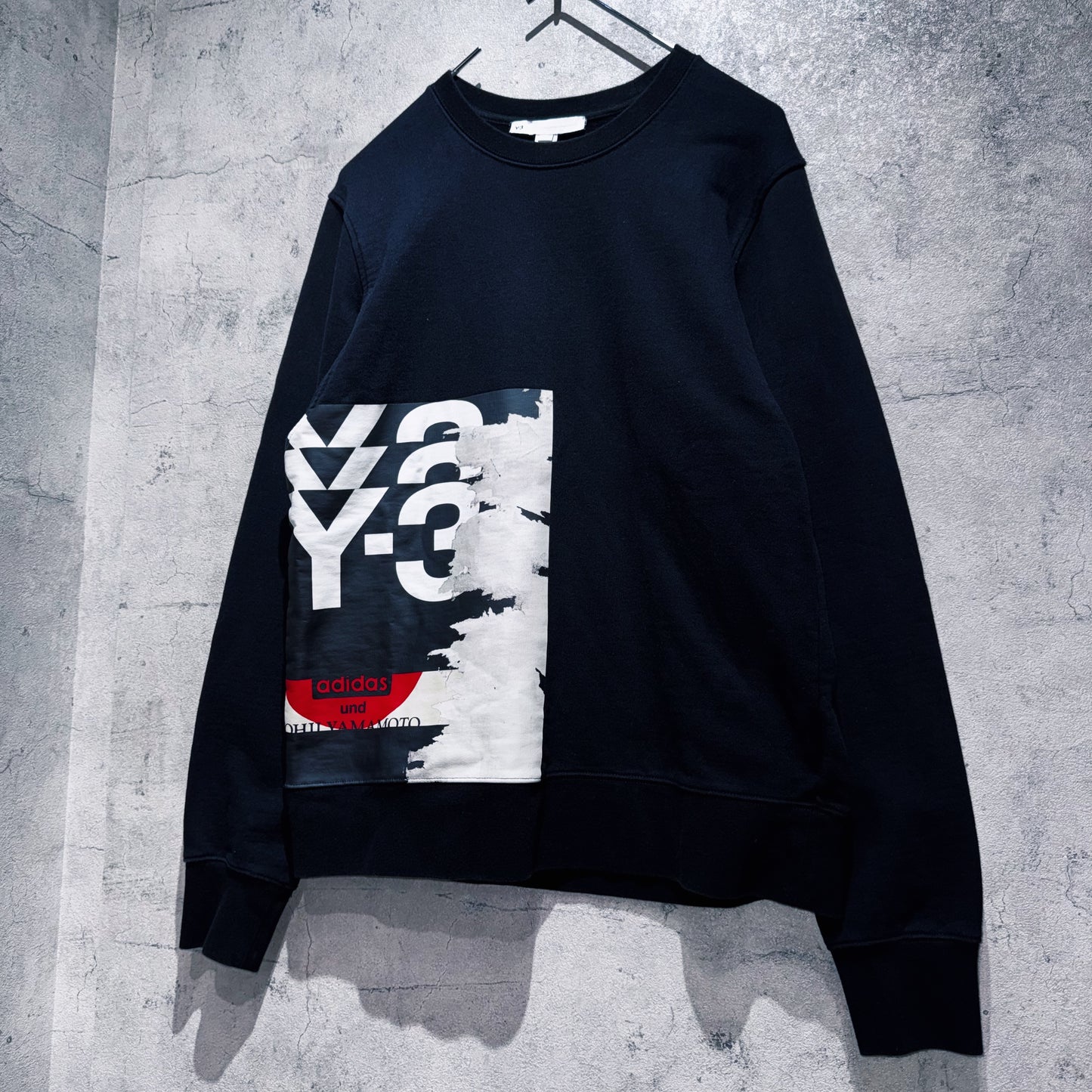 20AW"Y-3"graphic design by Uchida Suzume pullover sweat