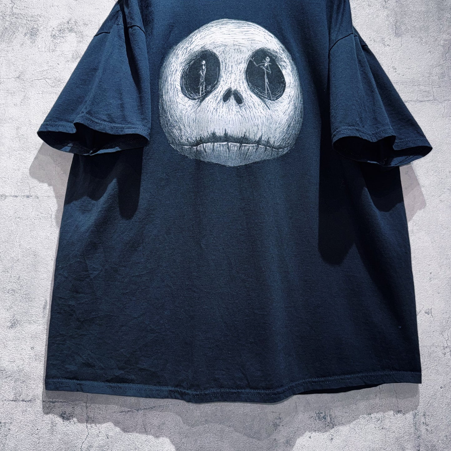"Nightmare before Christmas"Jack Skellington&amp;Sally graphic design T shirt