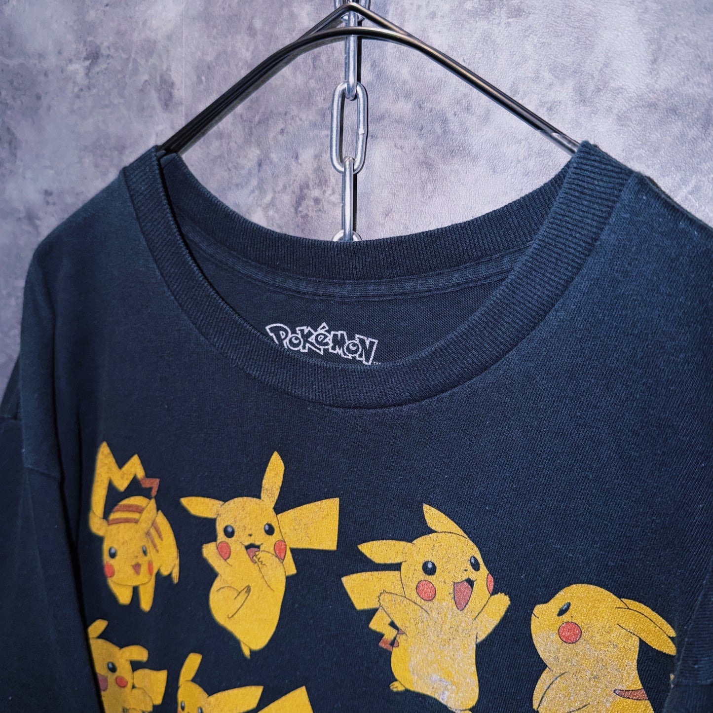 【doppio】vintage “Pikachu”character print design T-shirt