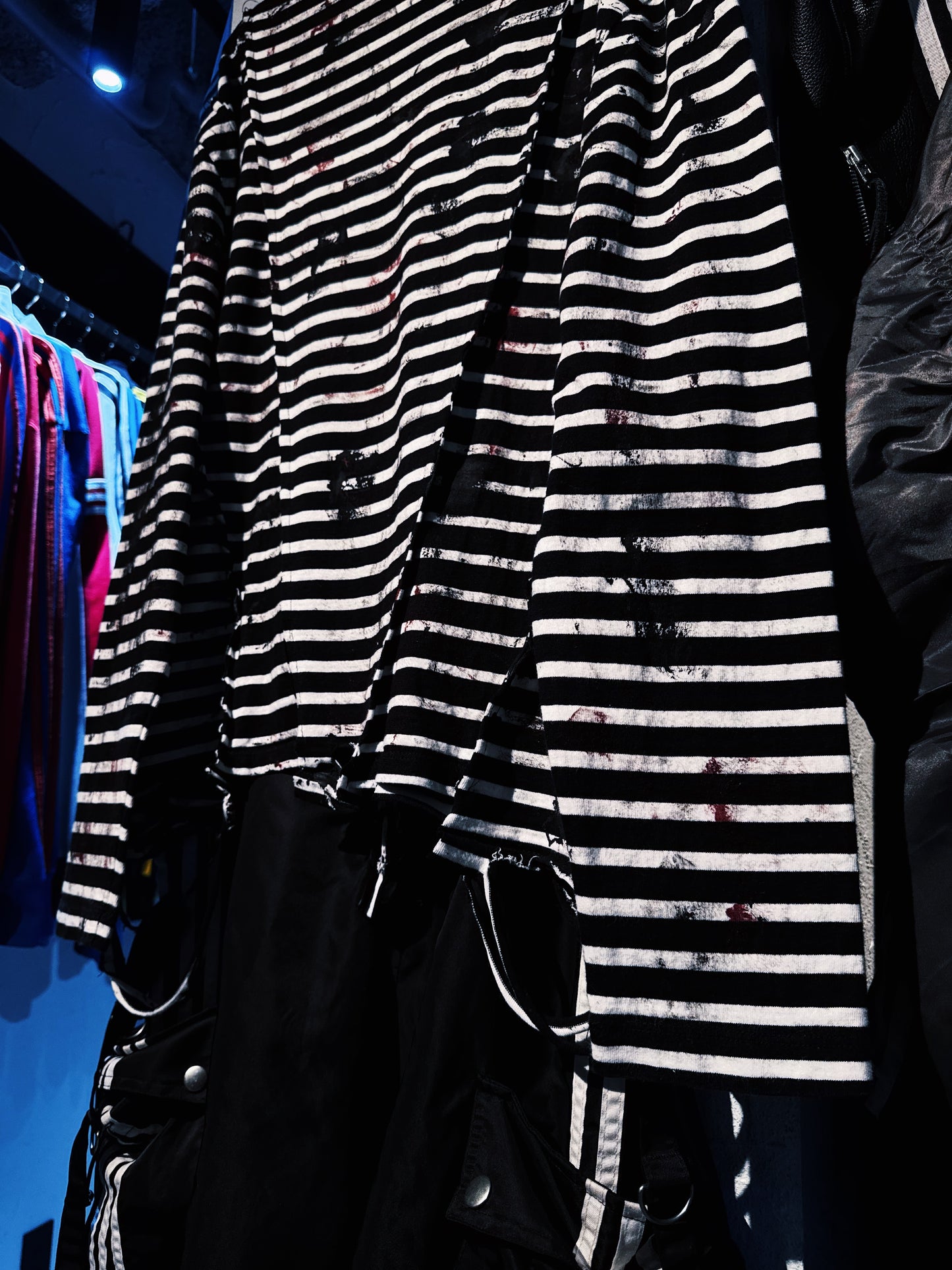 "vivid notes"The Anarchist's Layered Orbit border long sleeve T shirt