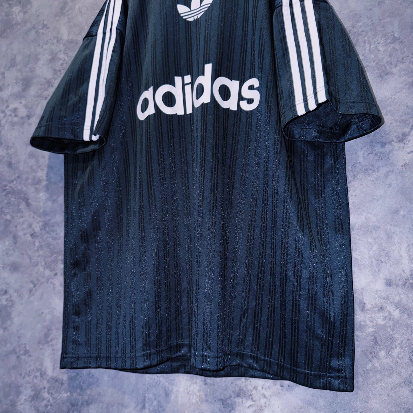 【doppio】vintage “adidas” three stripe design game shirt