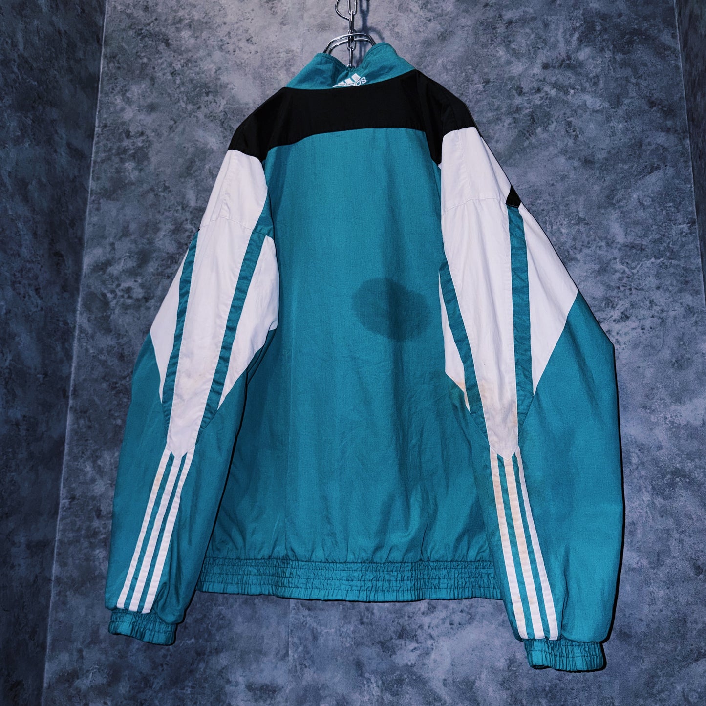 【doppio】90’s vintage “adidas” three stripe design Nylon jacket