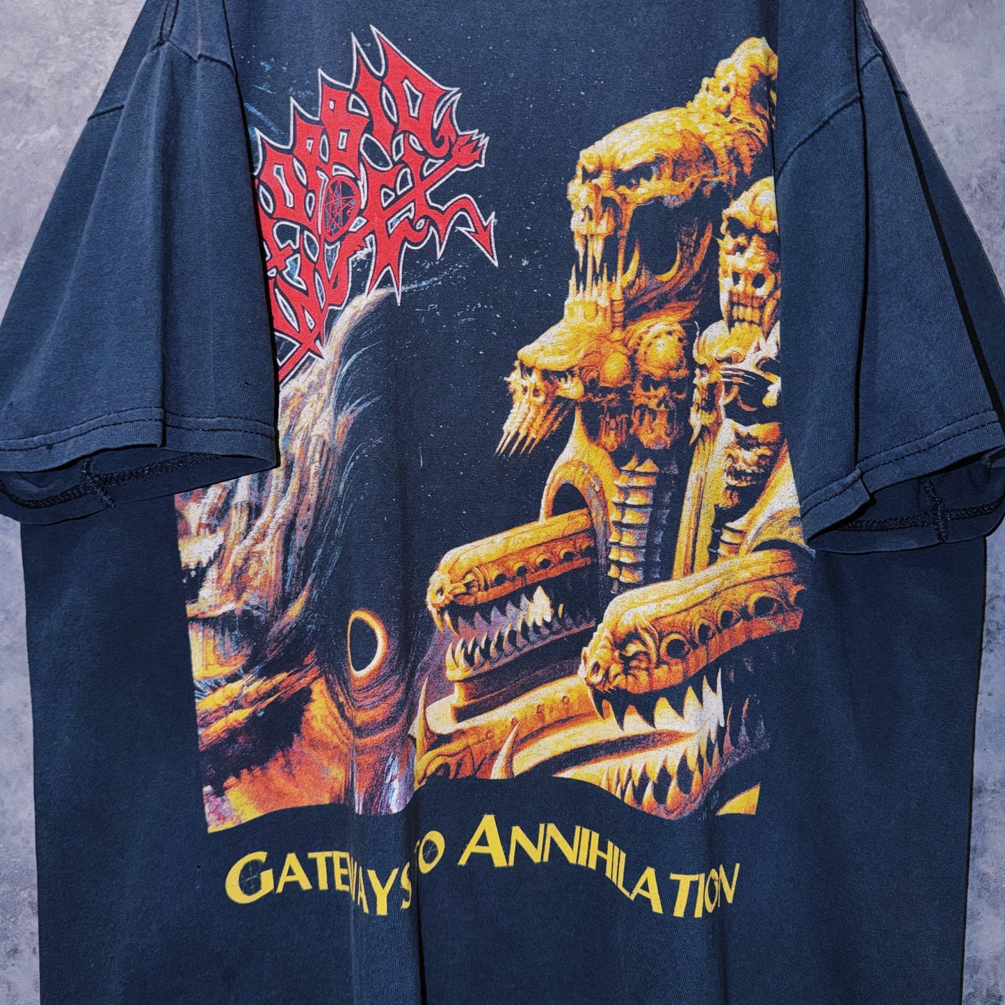 【doppio】vintage “Morbid Angel” album jacket design T-shirt