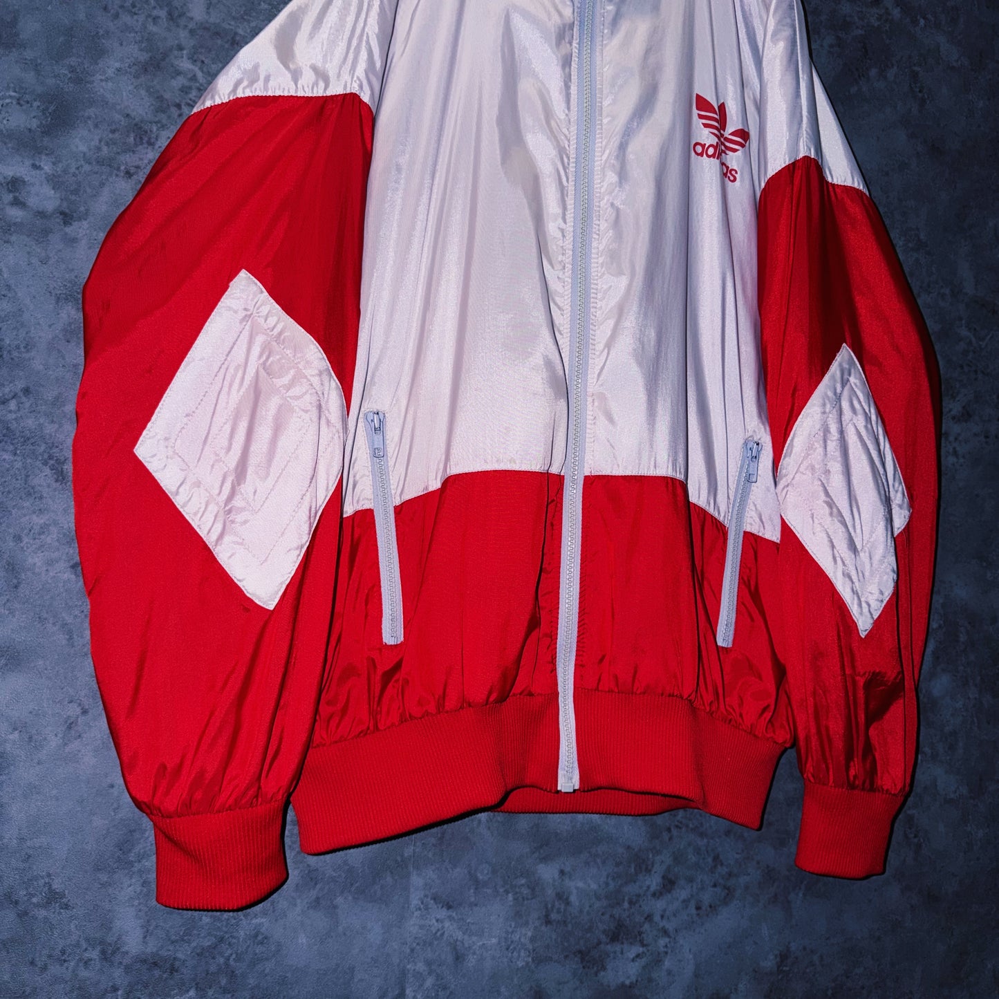 【doppio】90’s vintage “adidas” elbow patch design Nylon jacket