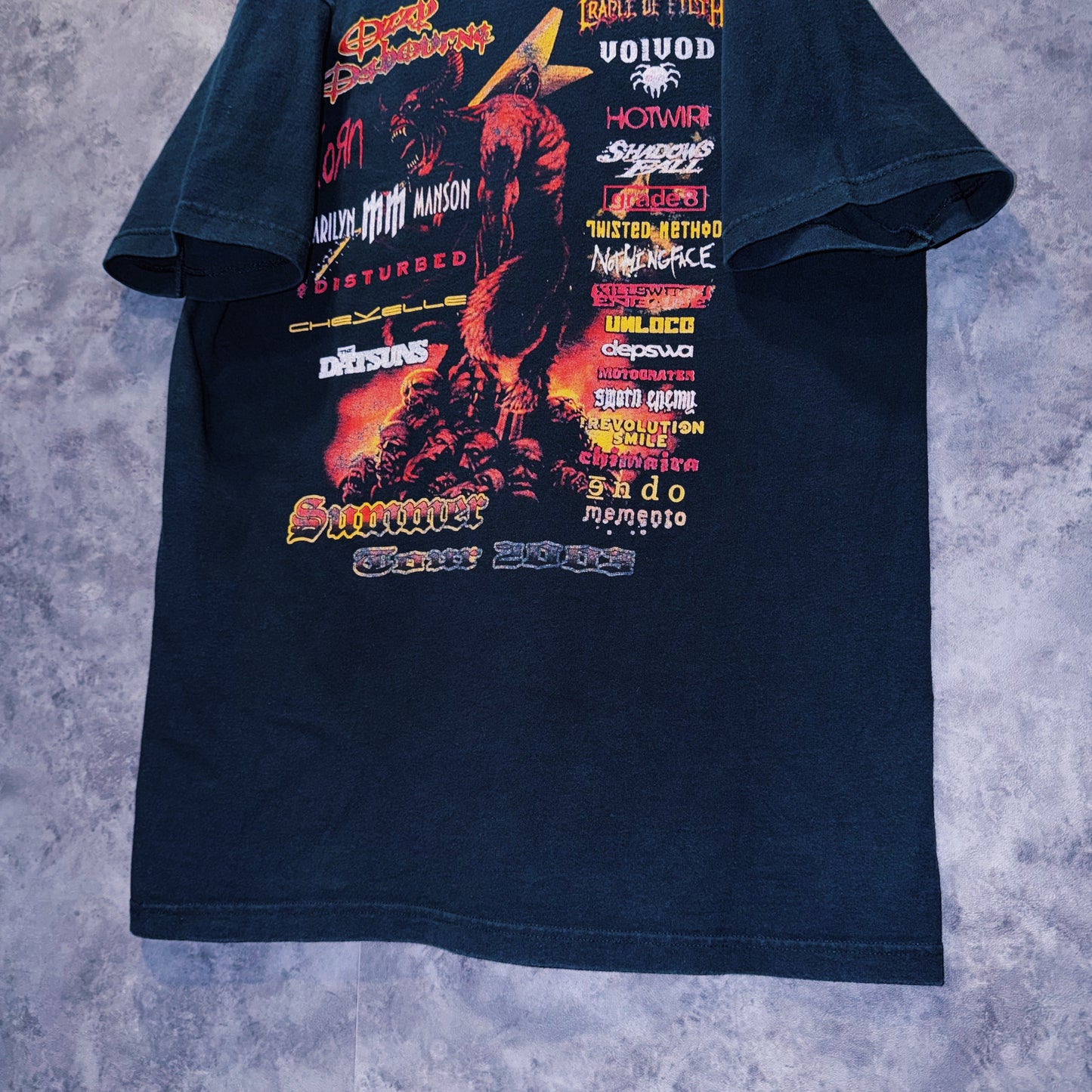 【doppio】00’s vintage “Ozzfest” graphic design band festival T-shirt