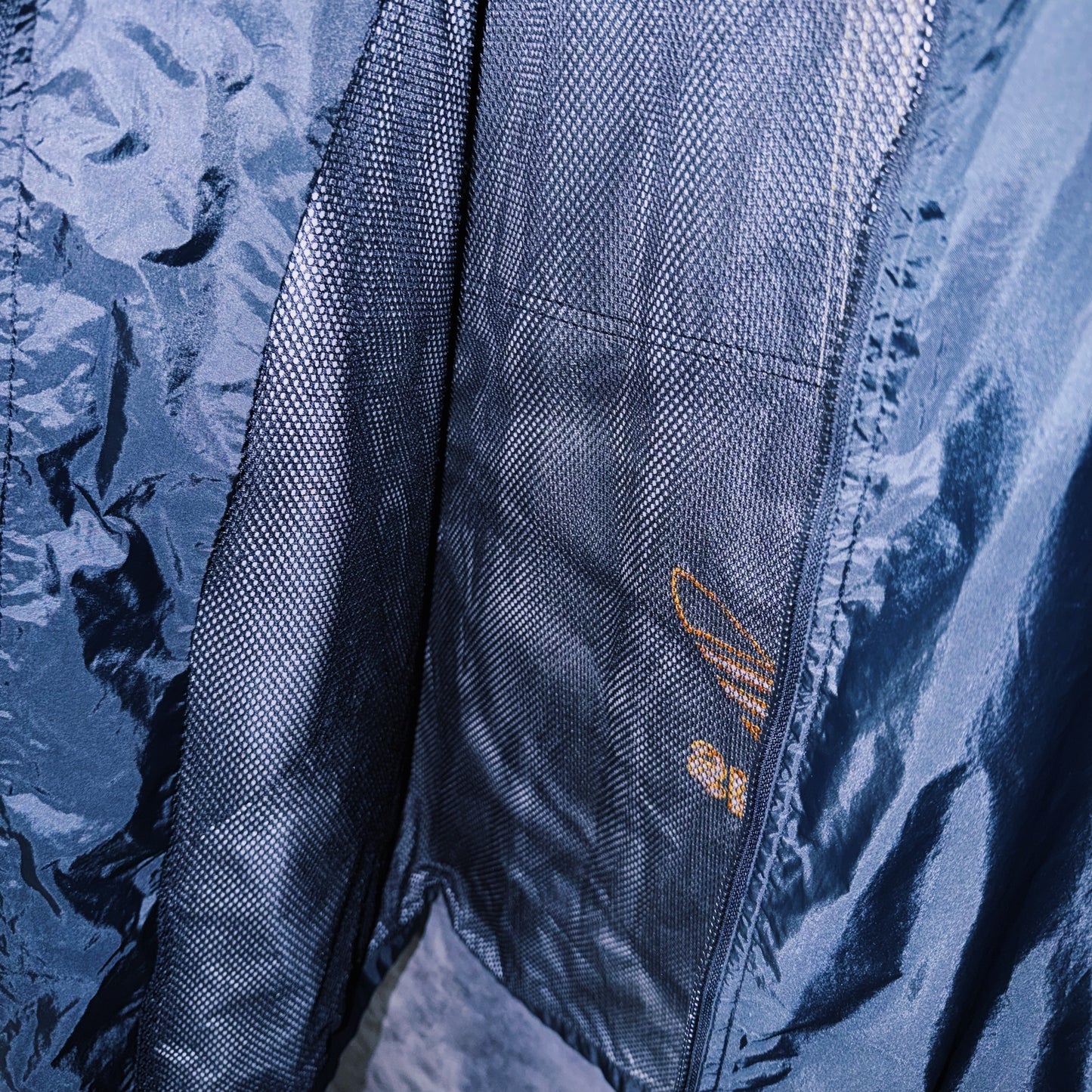 【doppio】90’s vintage “adidas” three stripe design Nylon jacket