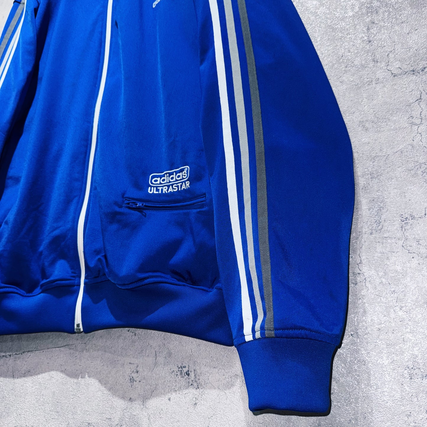 "ADIDAS ULTRASTAR"Trefoil logo embroidery design loose track jacket