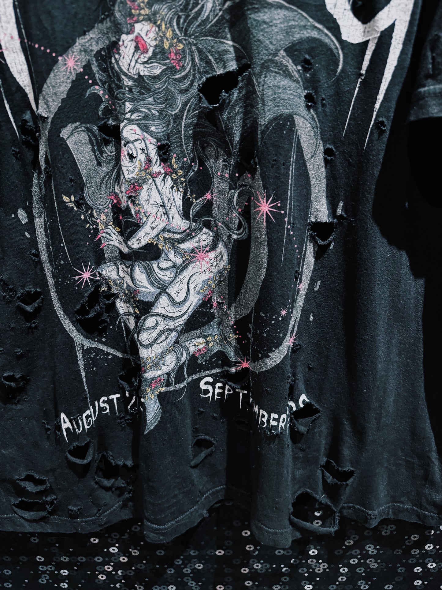 【ÆIEM】Natural “boro” Remake MURSO Graphic T-shirt