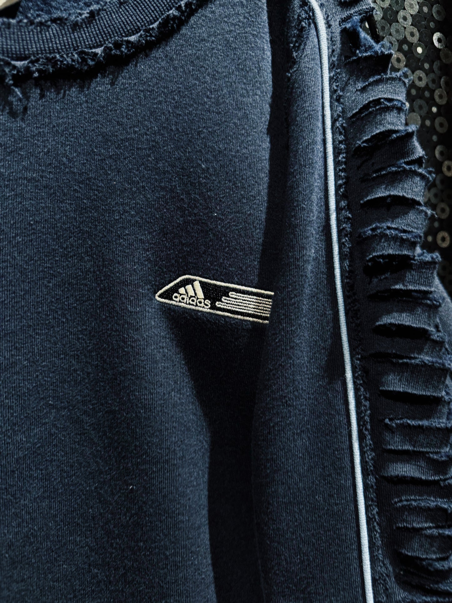 【ÆIEM】original”boro”remake adidas Equipment Ruined Line Sweat