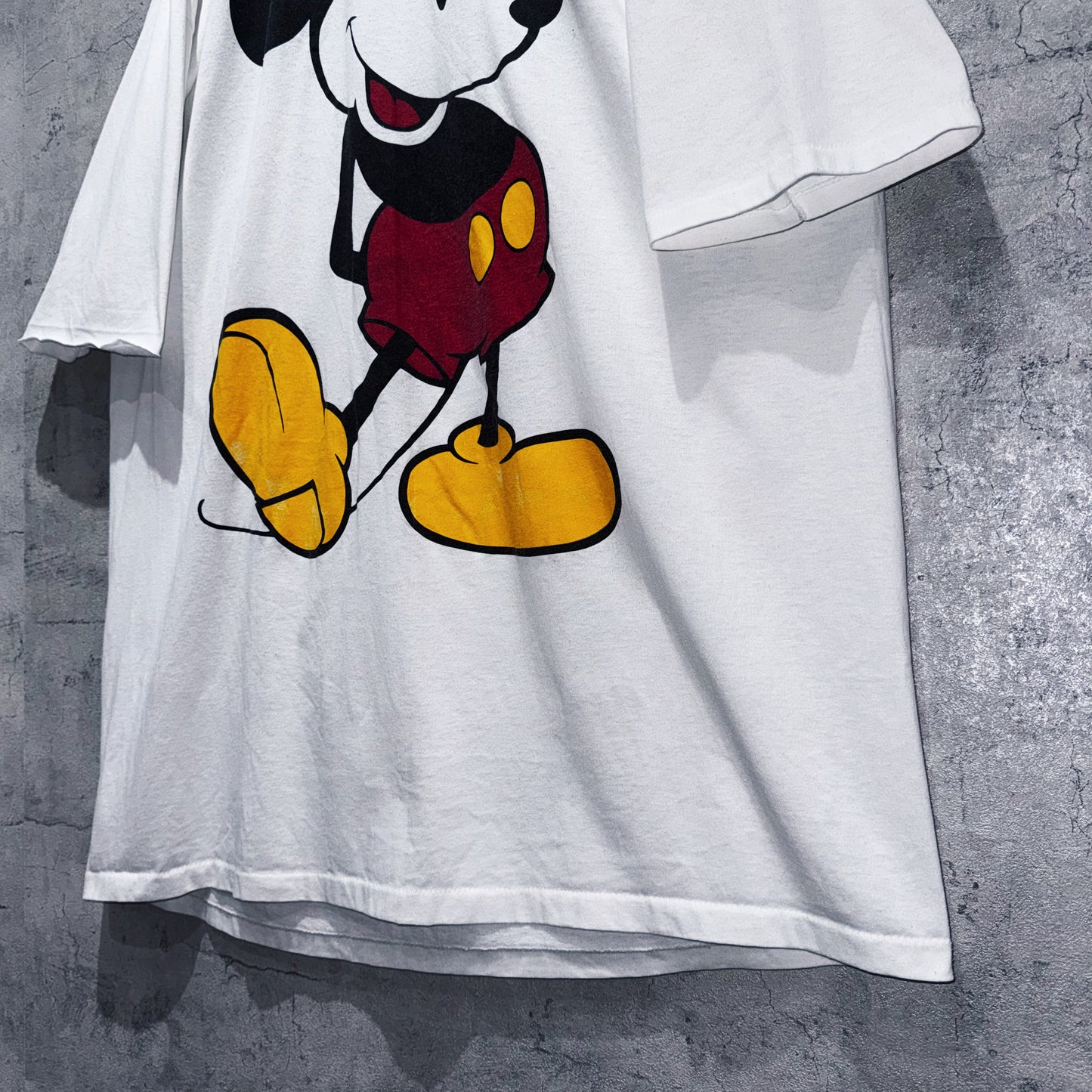 90's"Disney"Mickey Mouse print design super over size T shirt