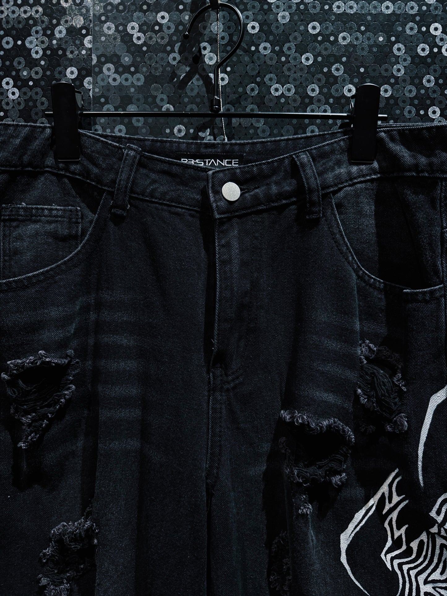 【ÆIEM】"RƎ:STANCE” Hand-Painted Reconstructed Denim