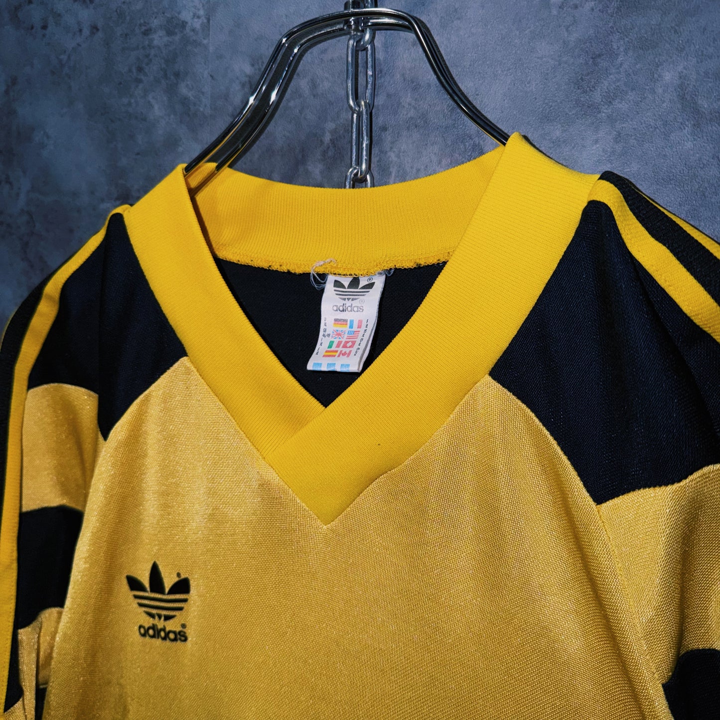 【doppio】90’s vintage “FC Sochaux-Montbéliard” three stripe design long sleeve game shirt