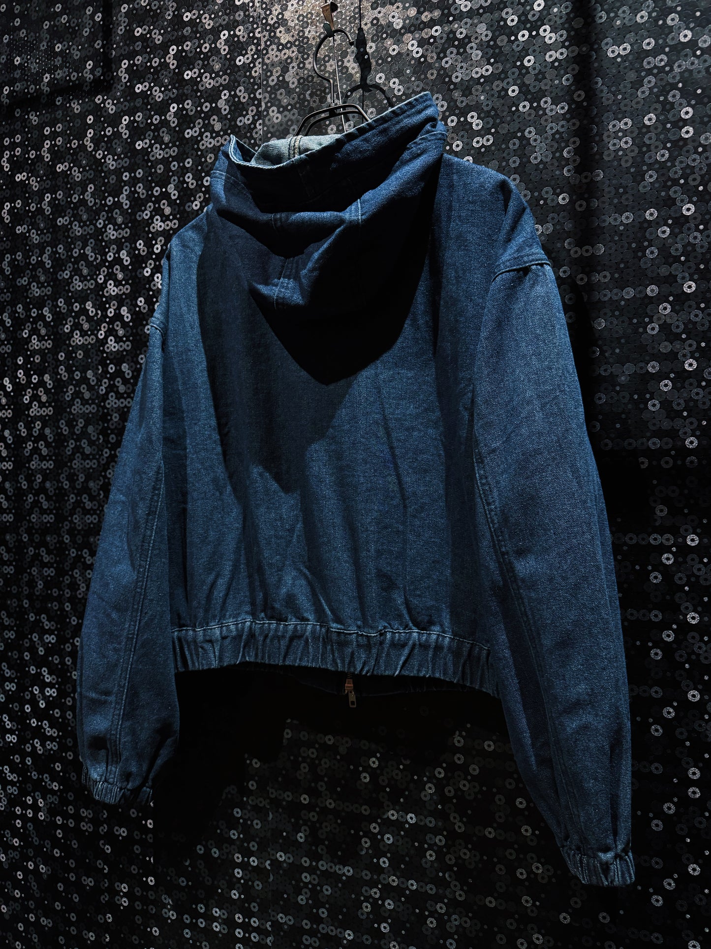 【ÆIEM】“RƎ:STANCE” Hand-Painted Denim Hoodie