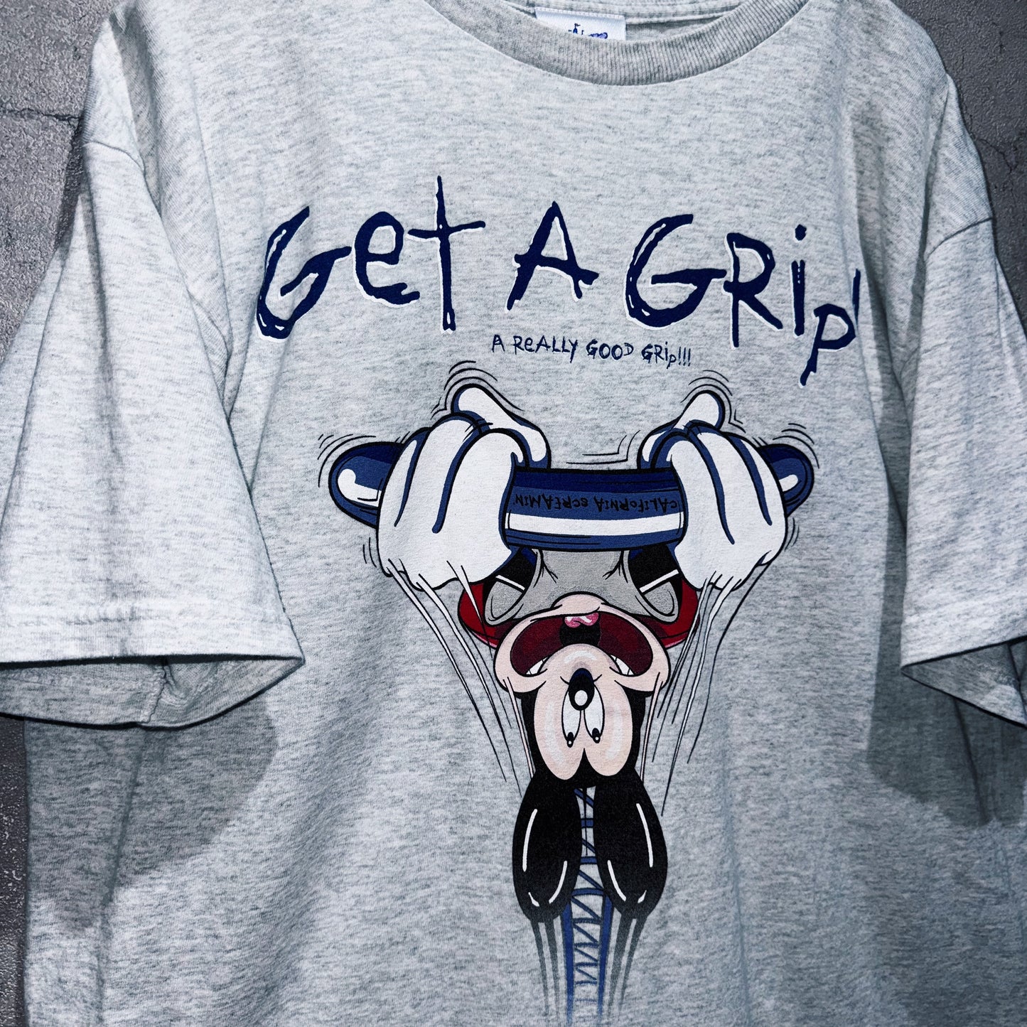 "Disney"CALIFORNIA ADVENTURE CALIFORNIA SCREAMIN' 「Get A Grip！」Printed T-shirt