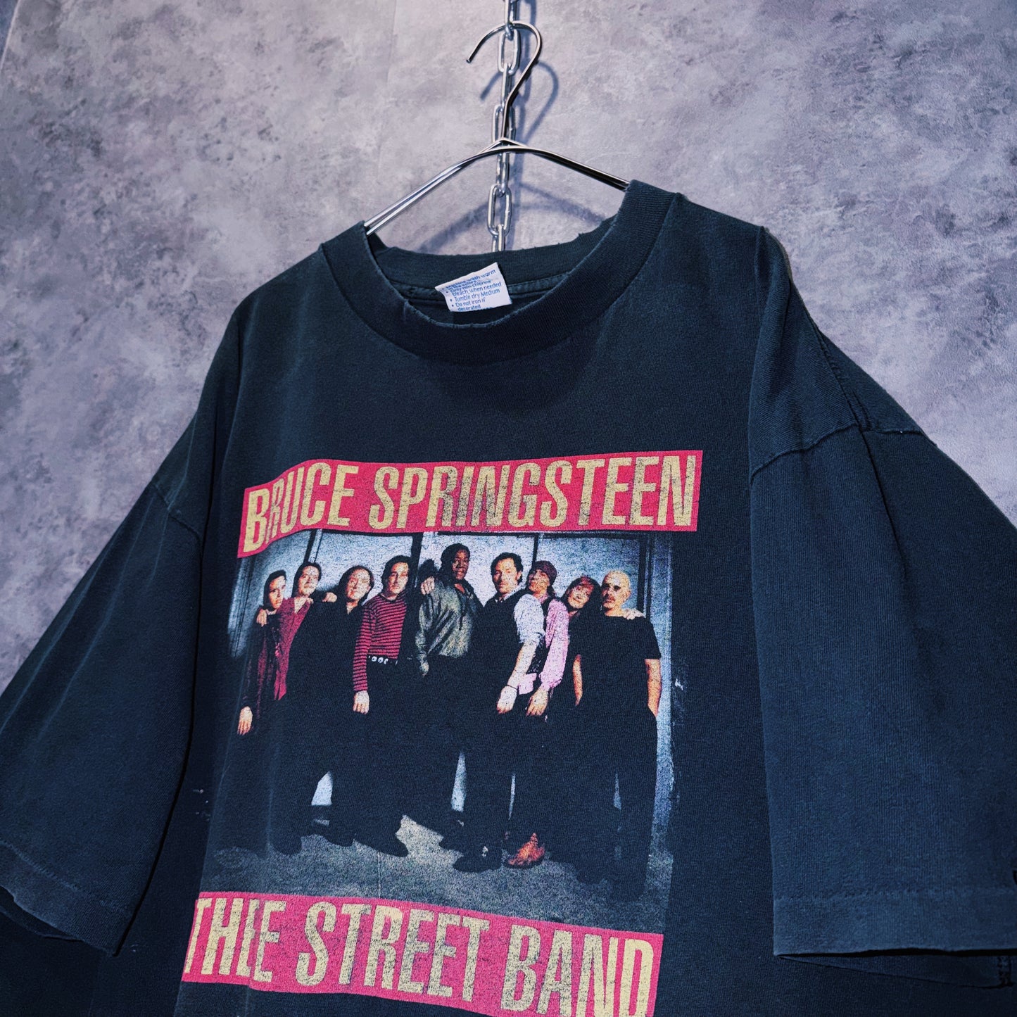 【doppio】90‘s vintage “Bruce Springsteen”The E Street Band”  print design band T-shirt
