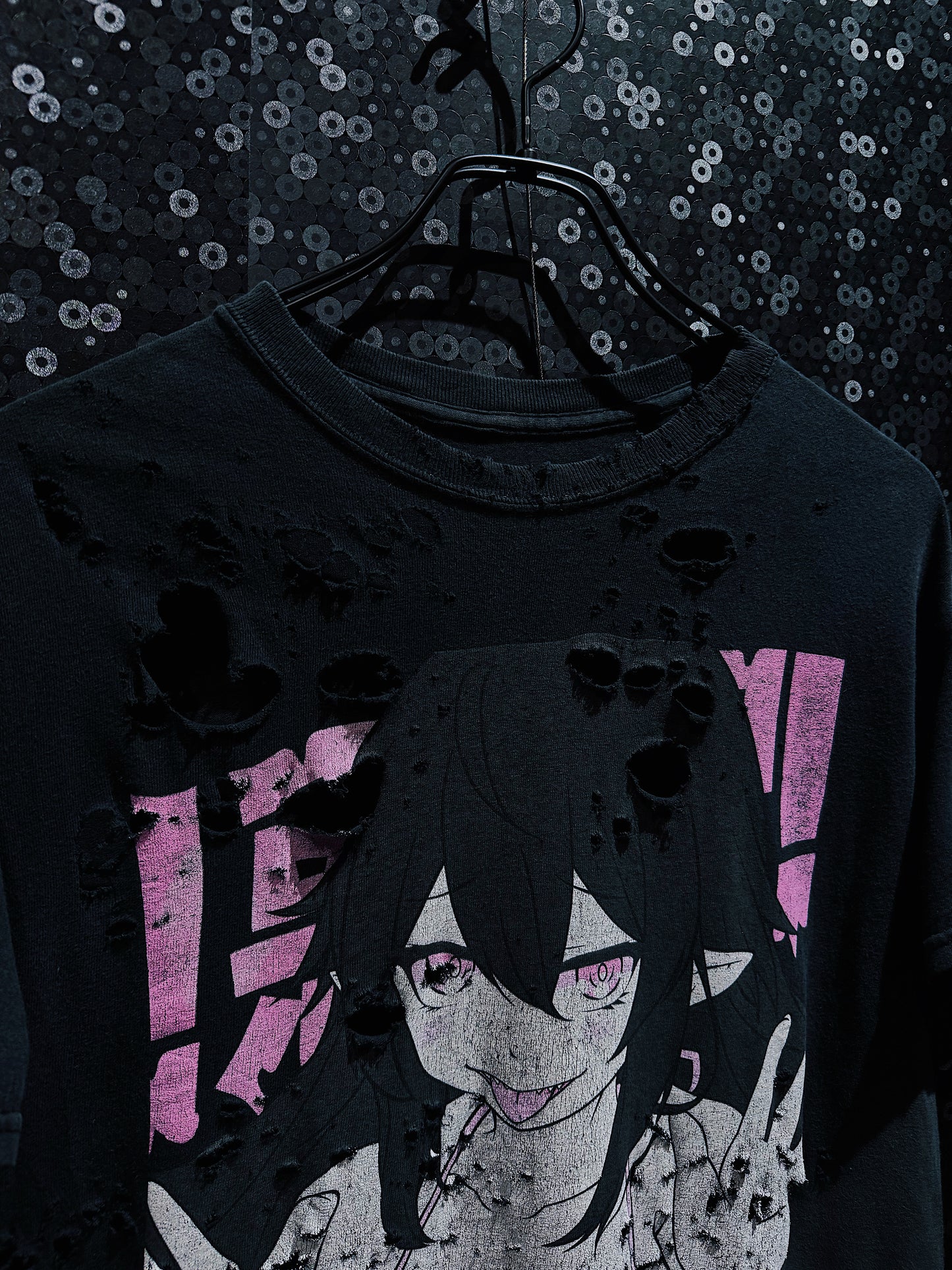 【ÆIEM】original “boro” remake Succubus Girl Graphic T-shirt