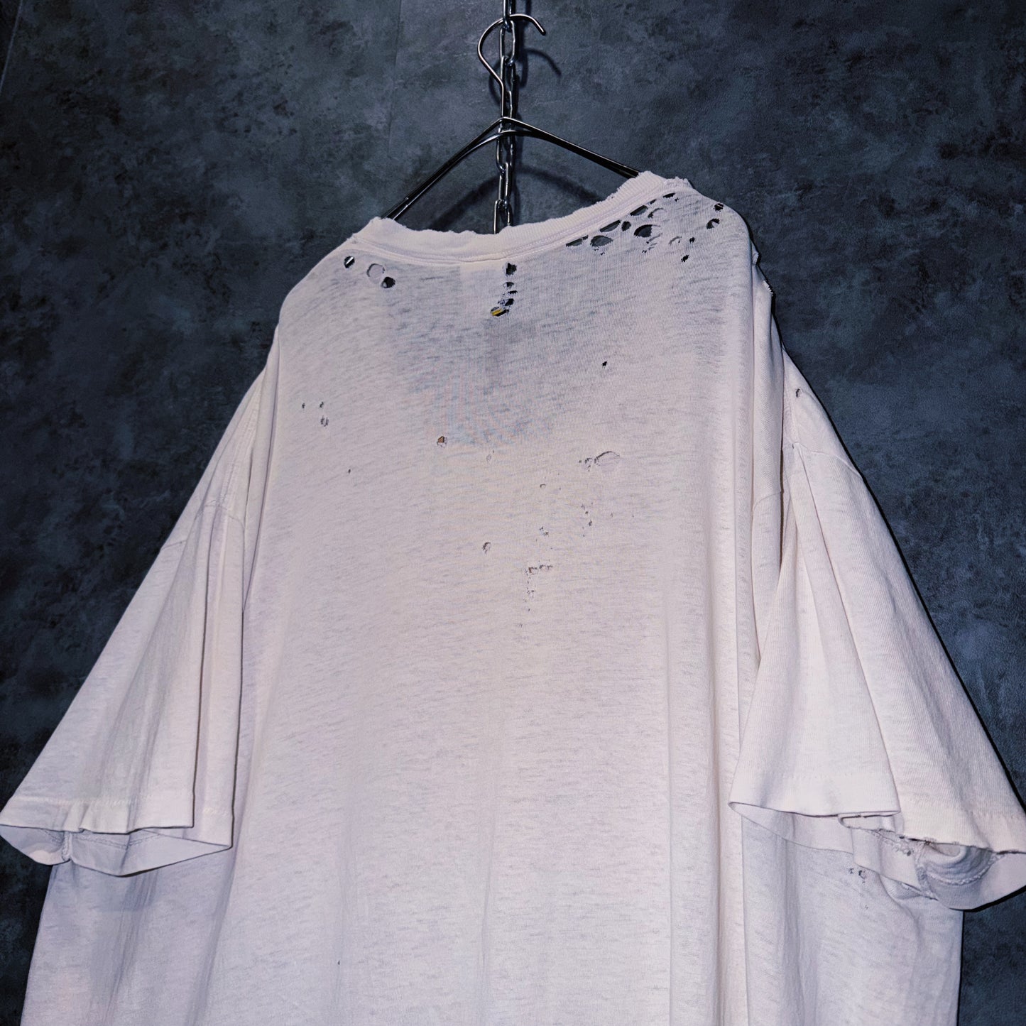 【doppio】vintage graphic print design damaged design T-shirt