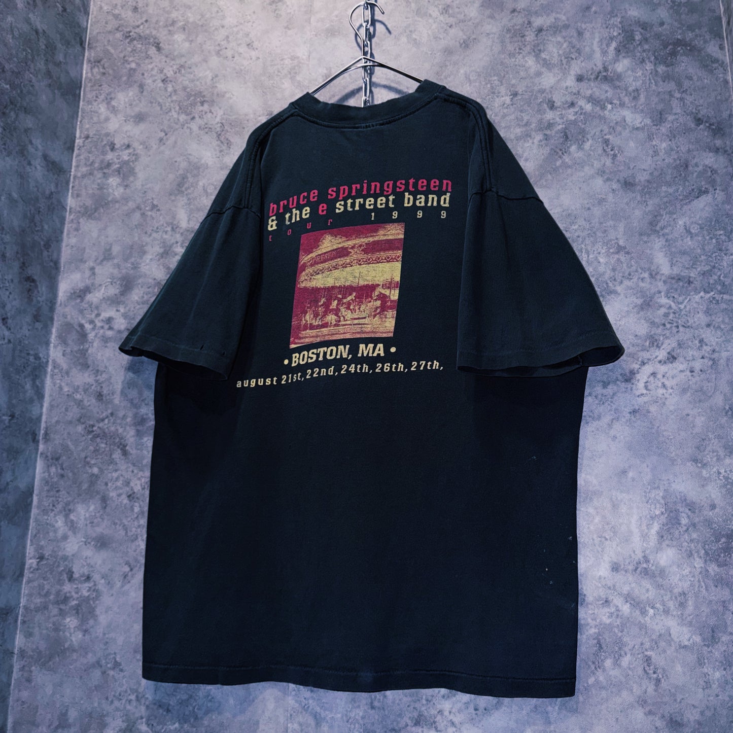 【doppio】90‘s vintage “Bruce Springsteen”The E Street Band”  print design band T-shirt