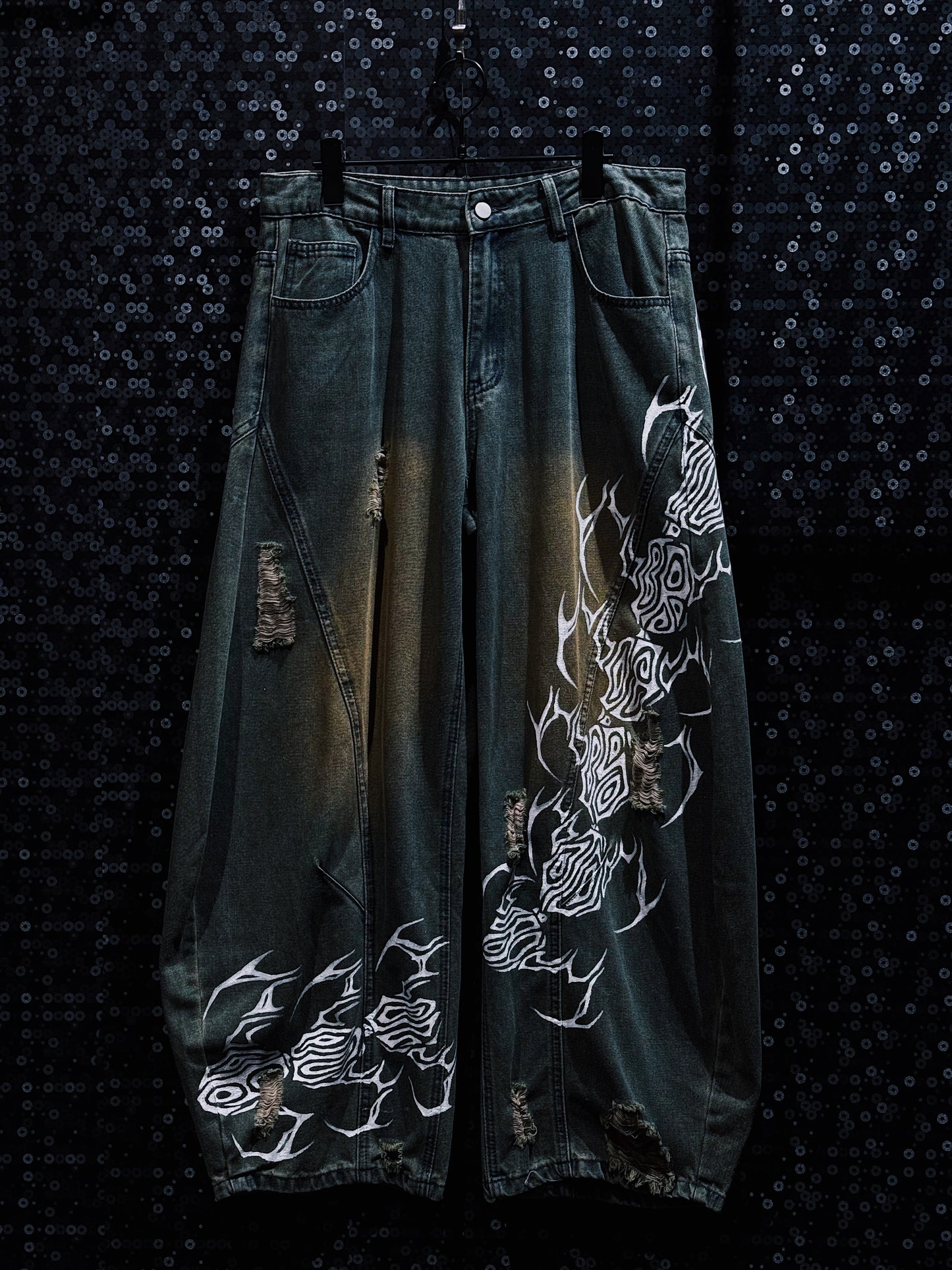 【ÆIEM】“RƎ:STANCE” Hand-Painted Reconstructed Denim
