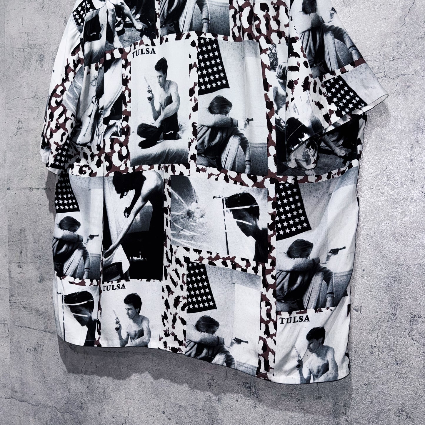 21SS"WACKOMARIA×LARRY CLARK STIE-LO"TULSA AOP pattern Hawaiian short sleeve shirt