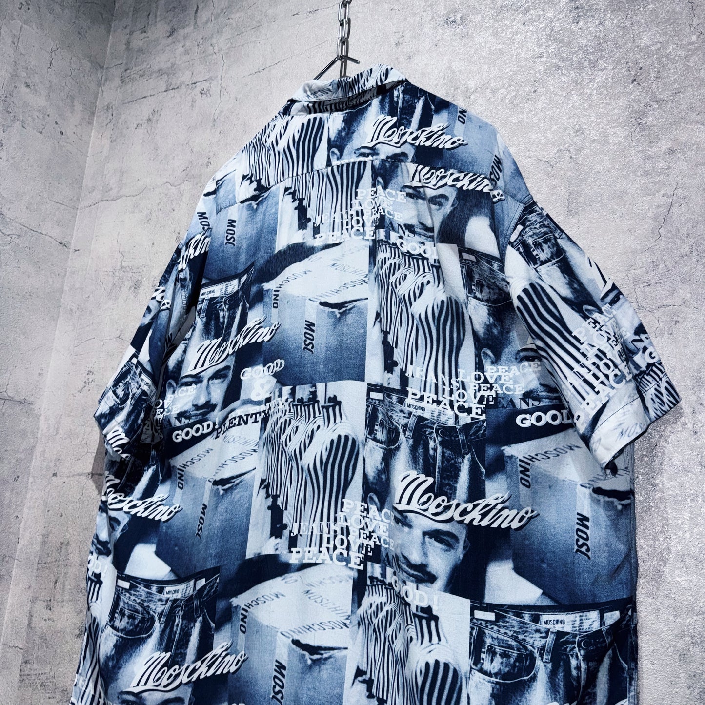"MOSCHINO"all over pattern design short sleeve shirt
