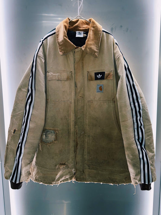 special Original Re:make "vintage adidas x vintage Carhartt Detroit Jacket"