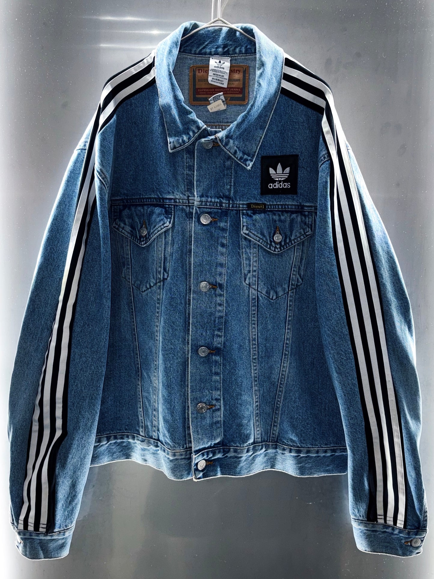 special Original Re:make adidas×DIESEL denim short length jacket