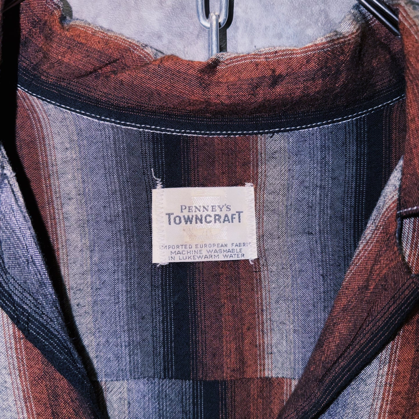 【doppio】special 60’s vintage “Penney’s TOWNCRAFT” Rayon Ombré stripe shirt