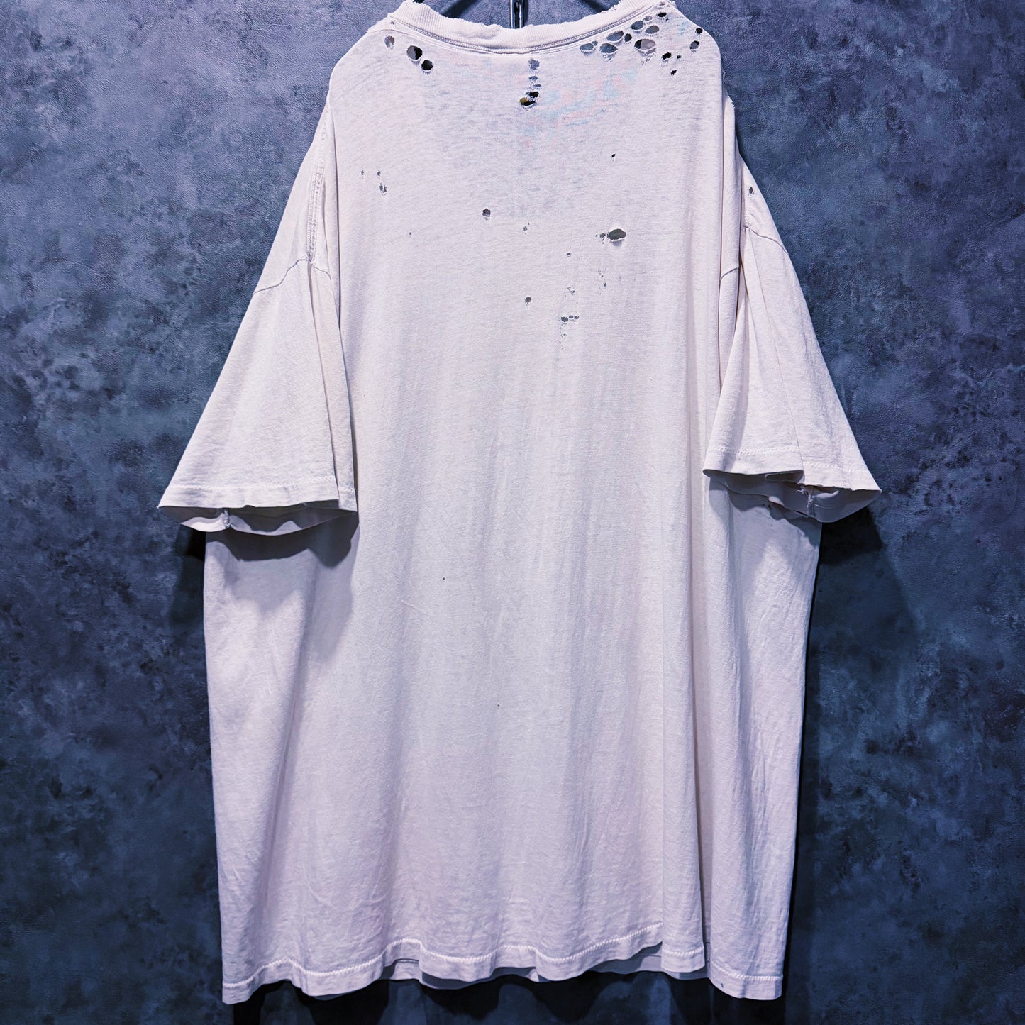 【doppio】vintage graphic print design damaged design T-shirt