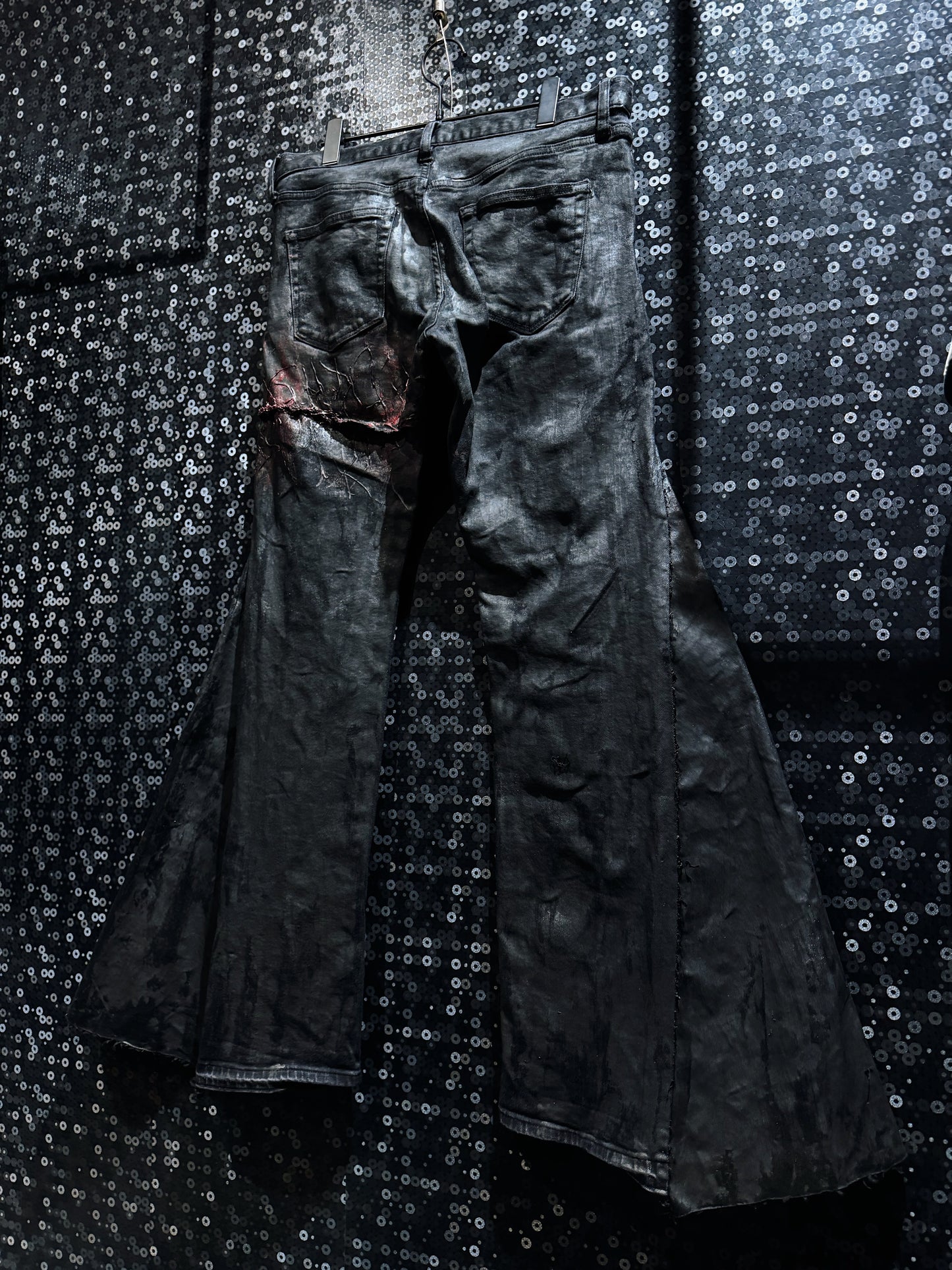 【ÆIEM】vivid notes IRON VEIN flare pants