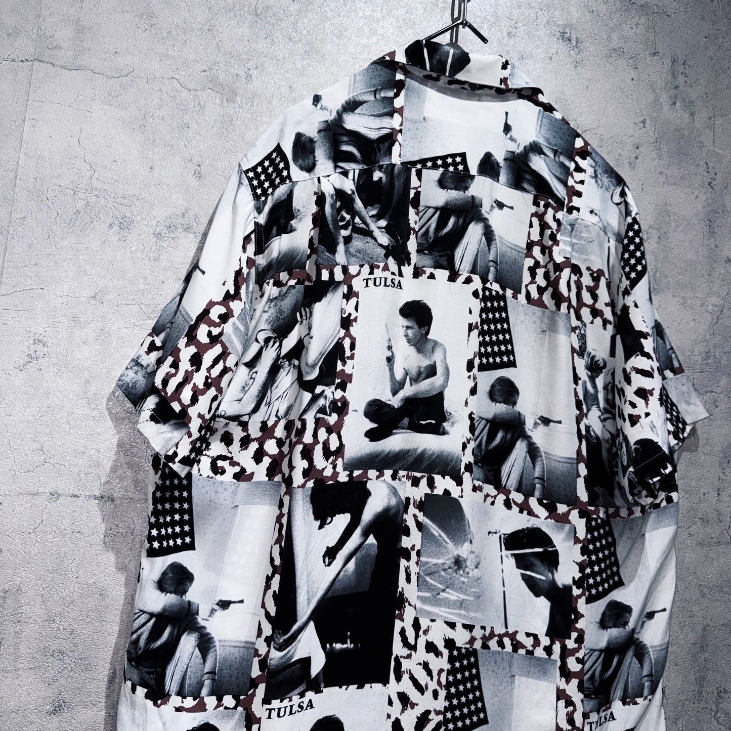 21SS"WACKOMARIA×LARRY CLARK STIE-LO"TULSA AOP pattern Hawaiian short sleeve shirt