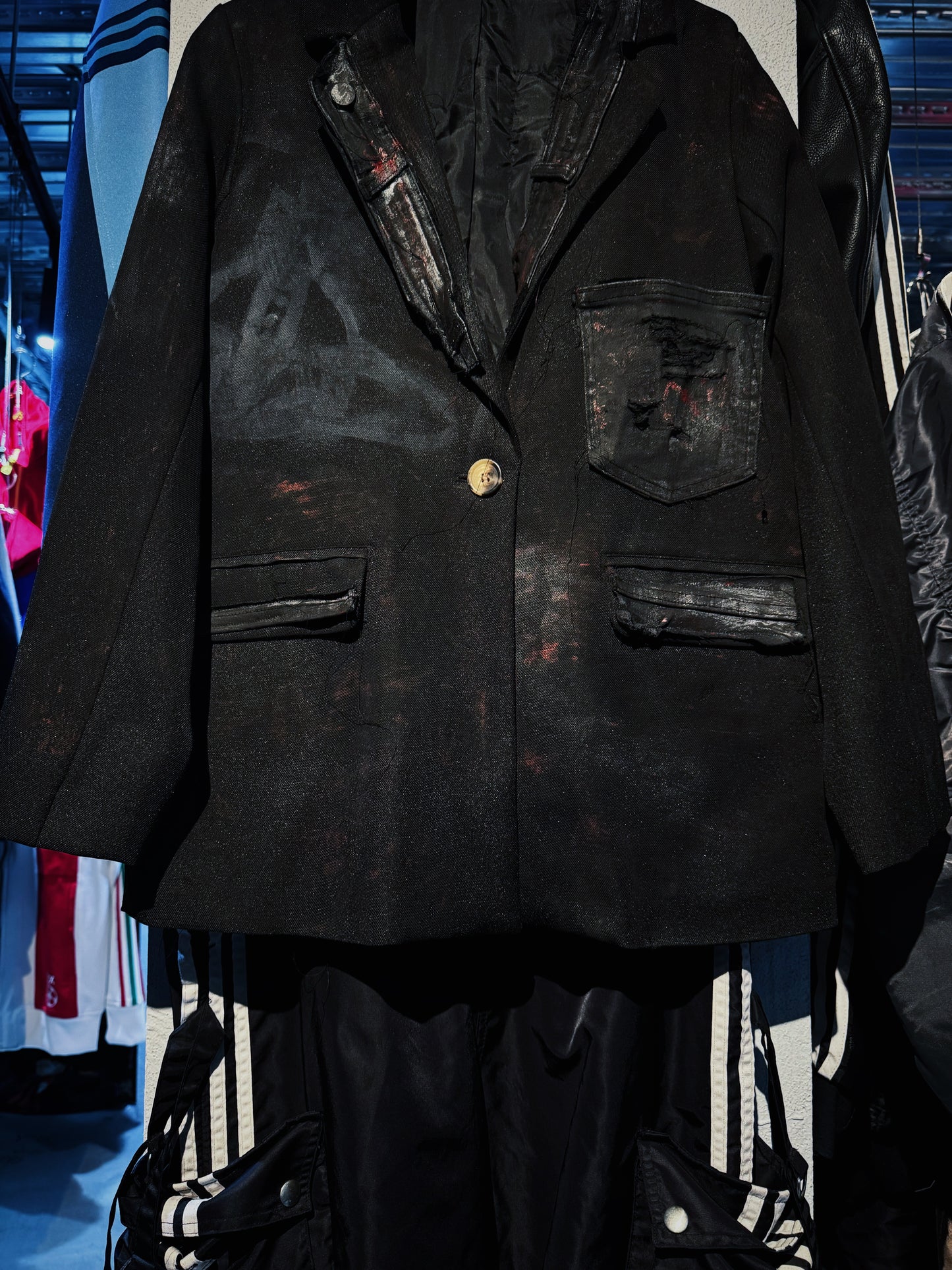 "vivid notes"The Anarchist's Orbit tailored jacket