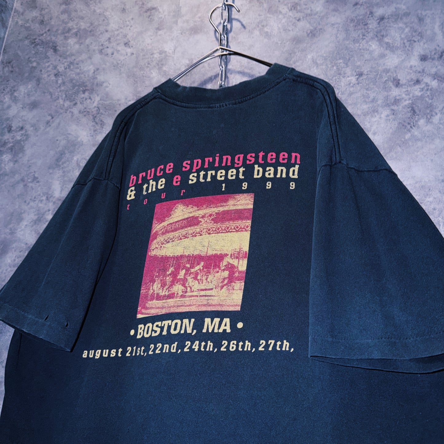 【doppio】90‘s vintage “Bruce Springsteen”The E Street Band”  print design band T-shirt