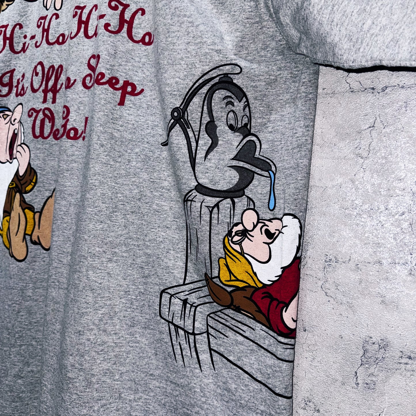 90's"Snow White"The Seven Dwarfs graphic design loose T shirt