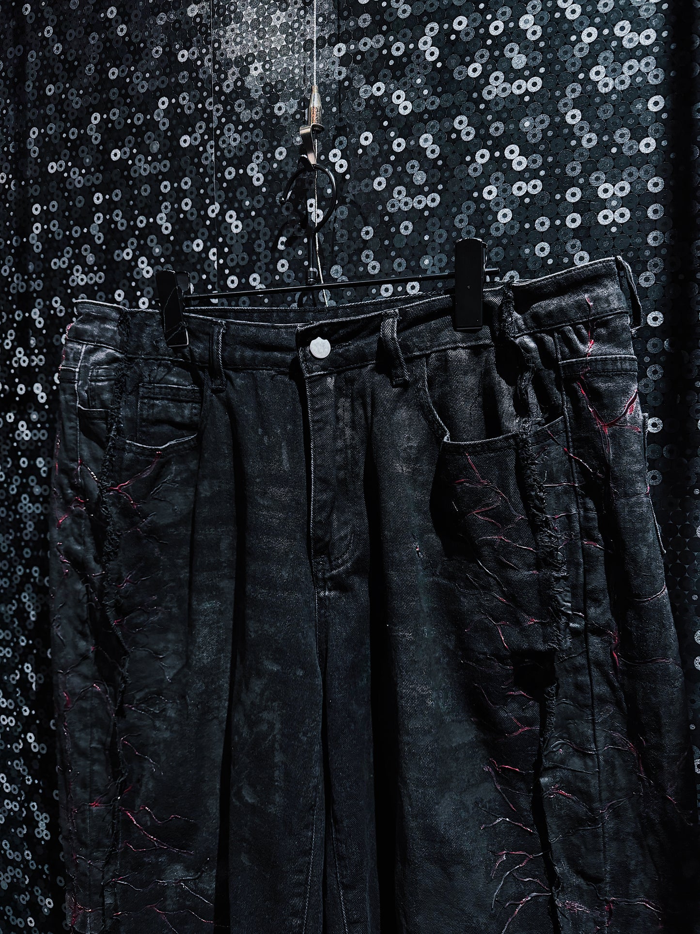 【ÆIEM】vivid notes IRON VEIN hurf pants