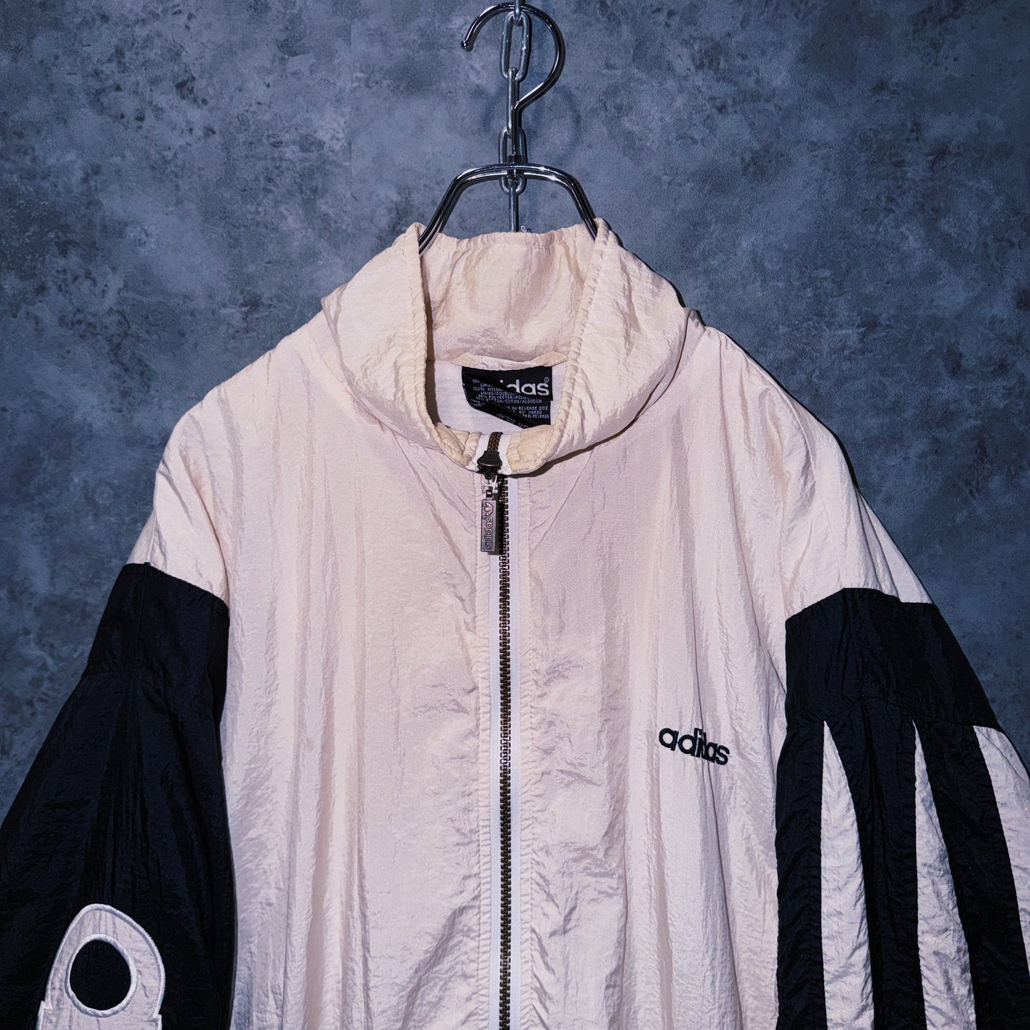 【doppio】90’s vintage “adidas” arm logo design Nylon jacket