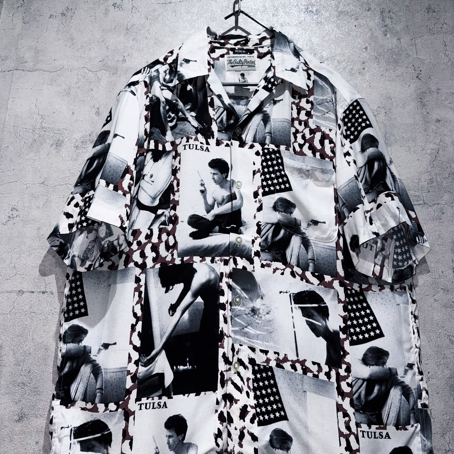 21SS"WACKOMARIA×LARRY CLARK STIE-LO"TULSA AOP pattern Hawaiian short sleeve shirt