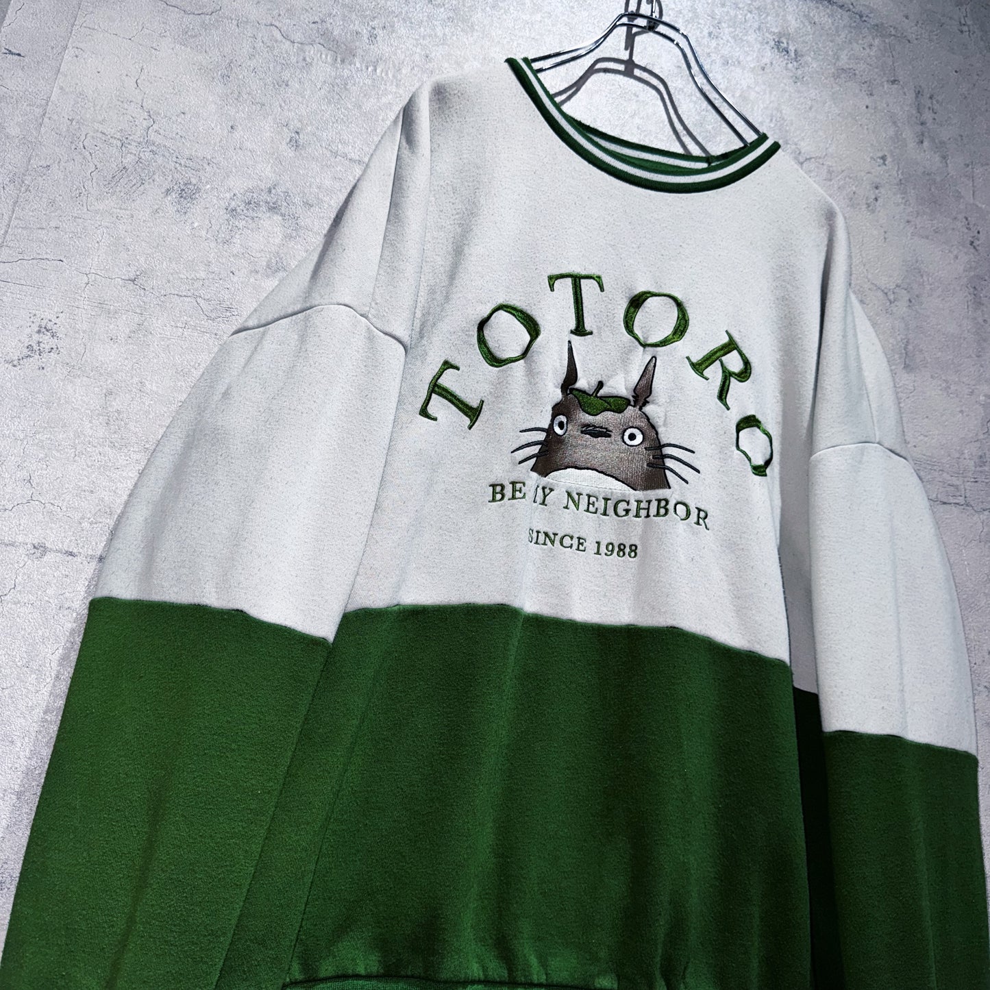 Studio Ghibli"My Neighbor Totoro"embroidery design pullover sweat