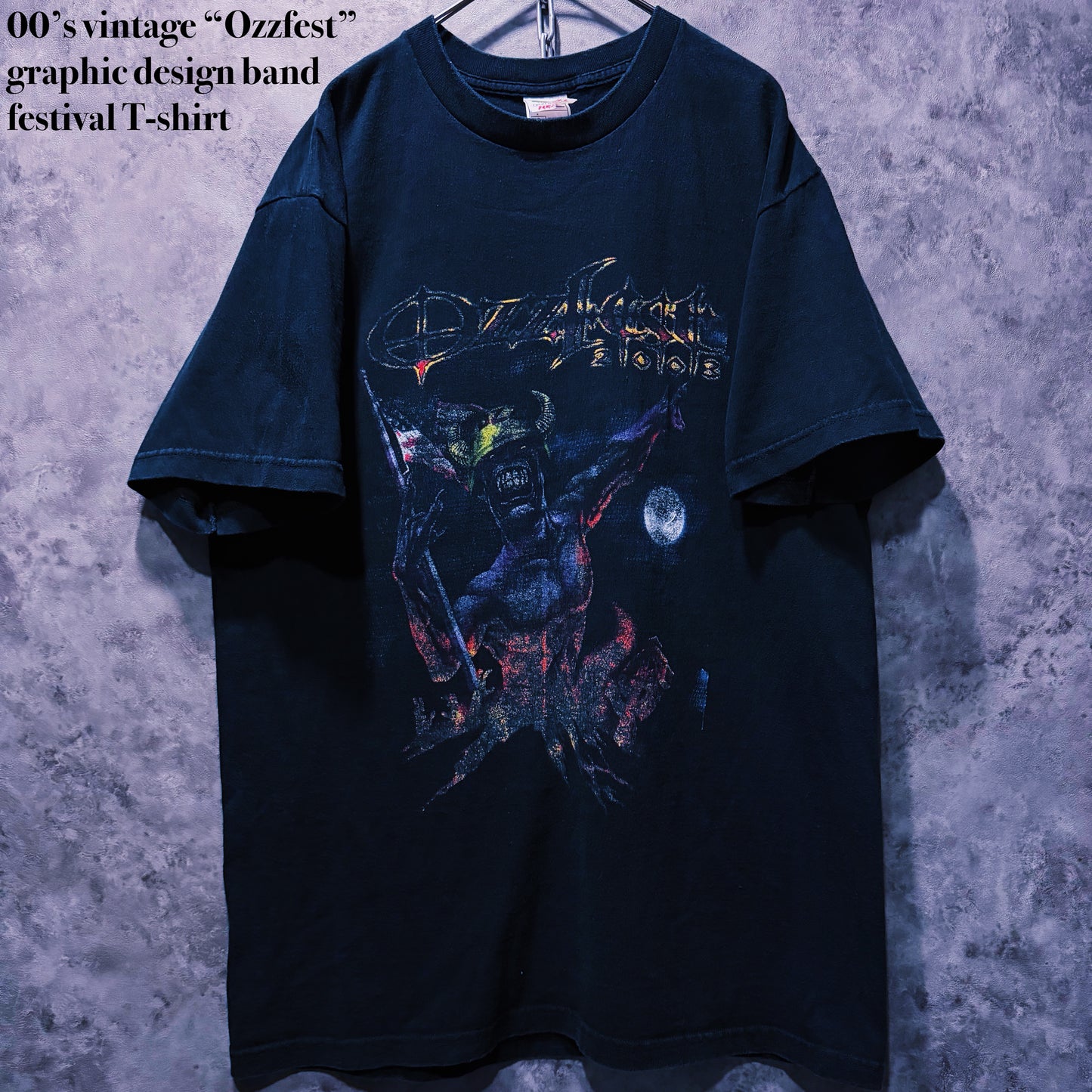 【doppio】00’s vintage “Ozzfest” graphic design band festival T-shirt
