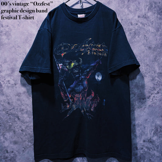 【doppio】00’s vintage “Ozzfest” graphic design band festival T-shirt