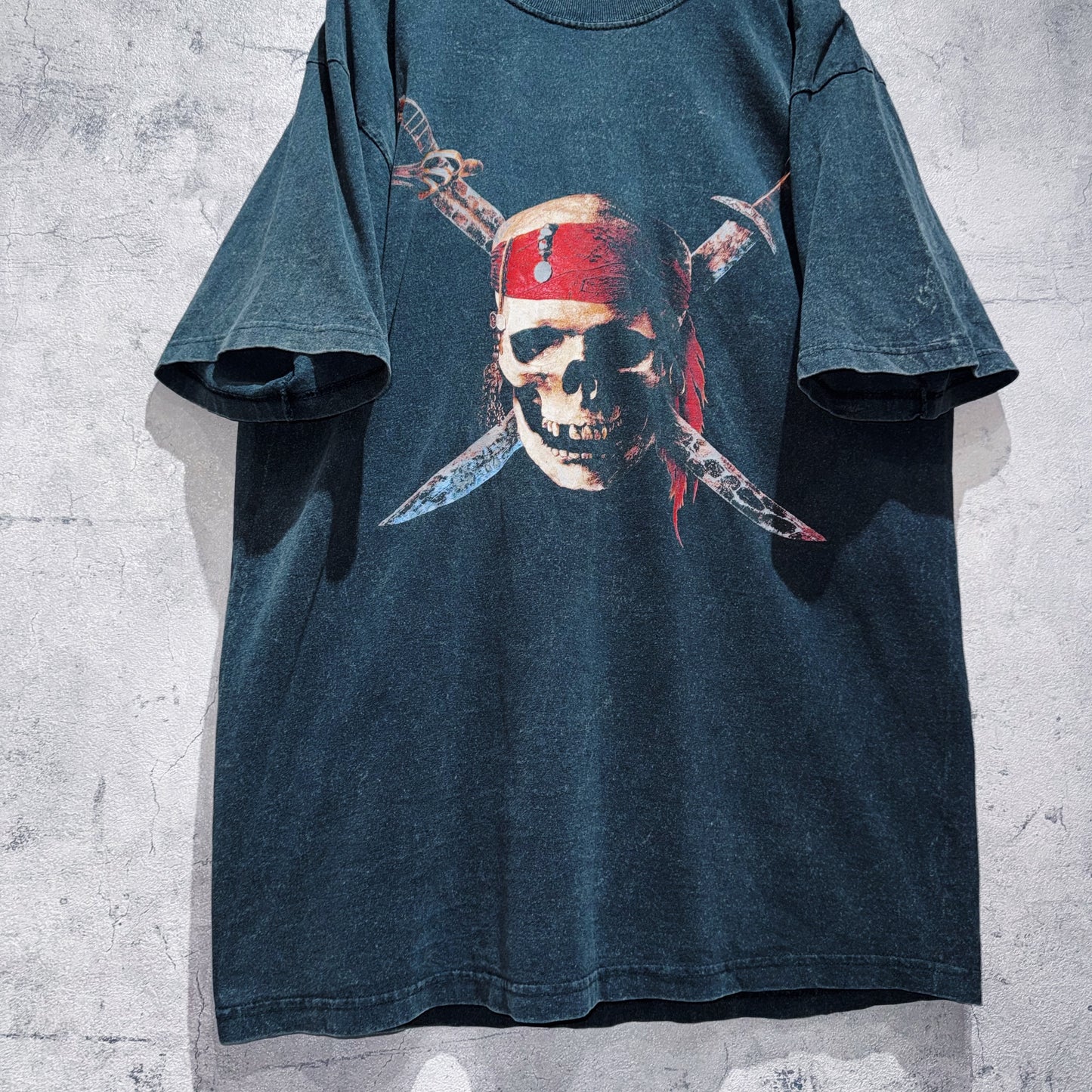 "Pirates of the Caribbean"iconic logo design print T shirt