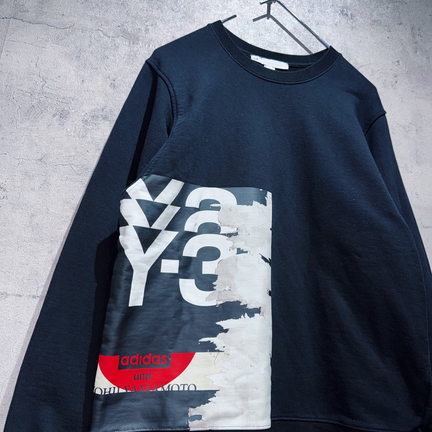 20AW"Y-3"graphic design by Uchida Suzume pullover sweat
