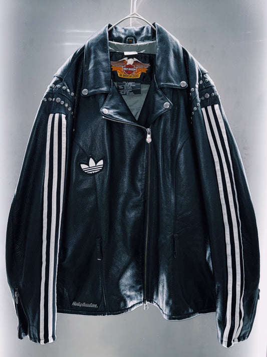 special "original re:meke" vintage
"adidas"× vintage double riders leather jacket three strip edition