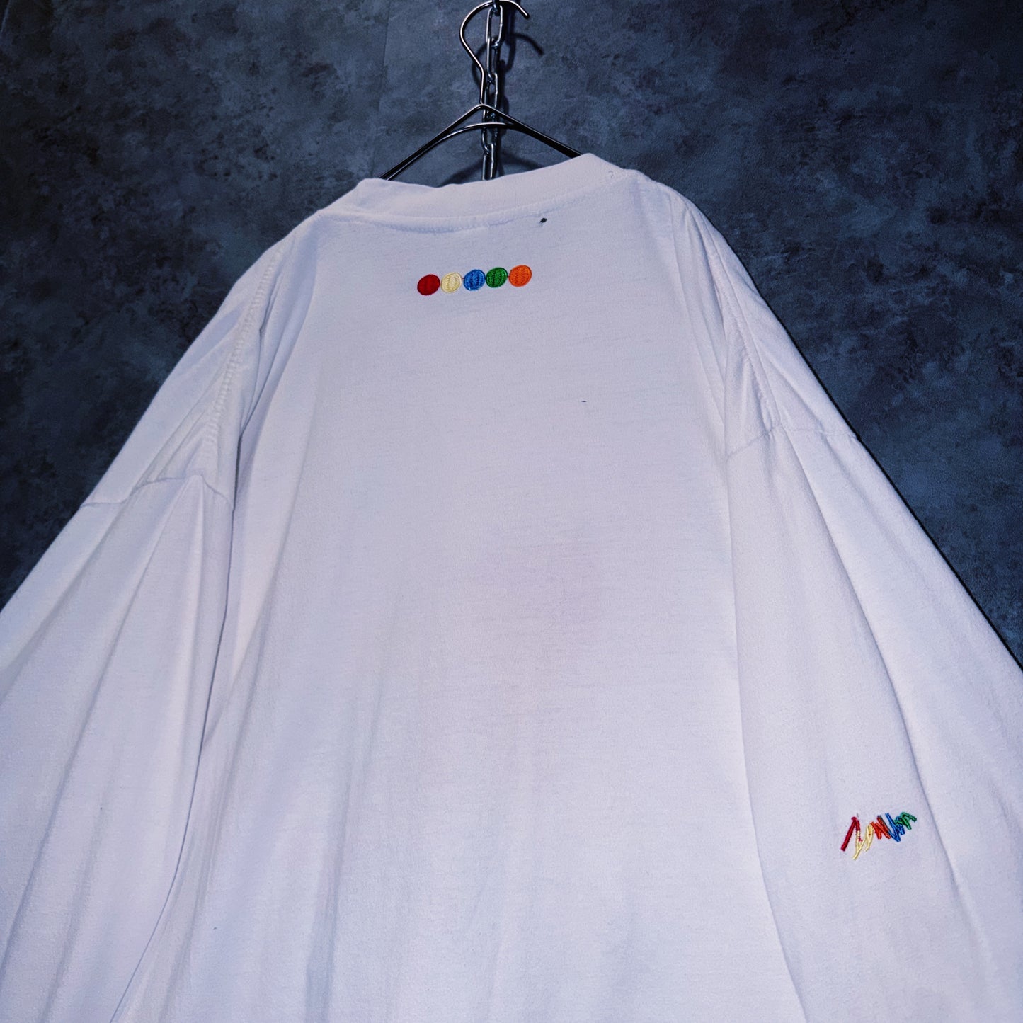【doppio】vintage “COOGI” embroidery design big silhouette long sleeve T-shirt