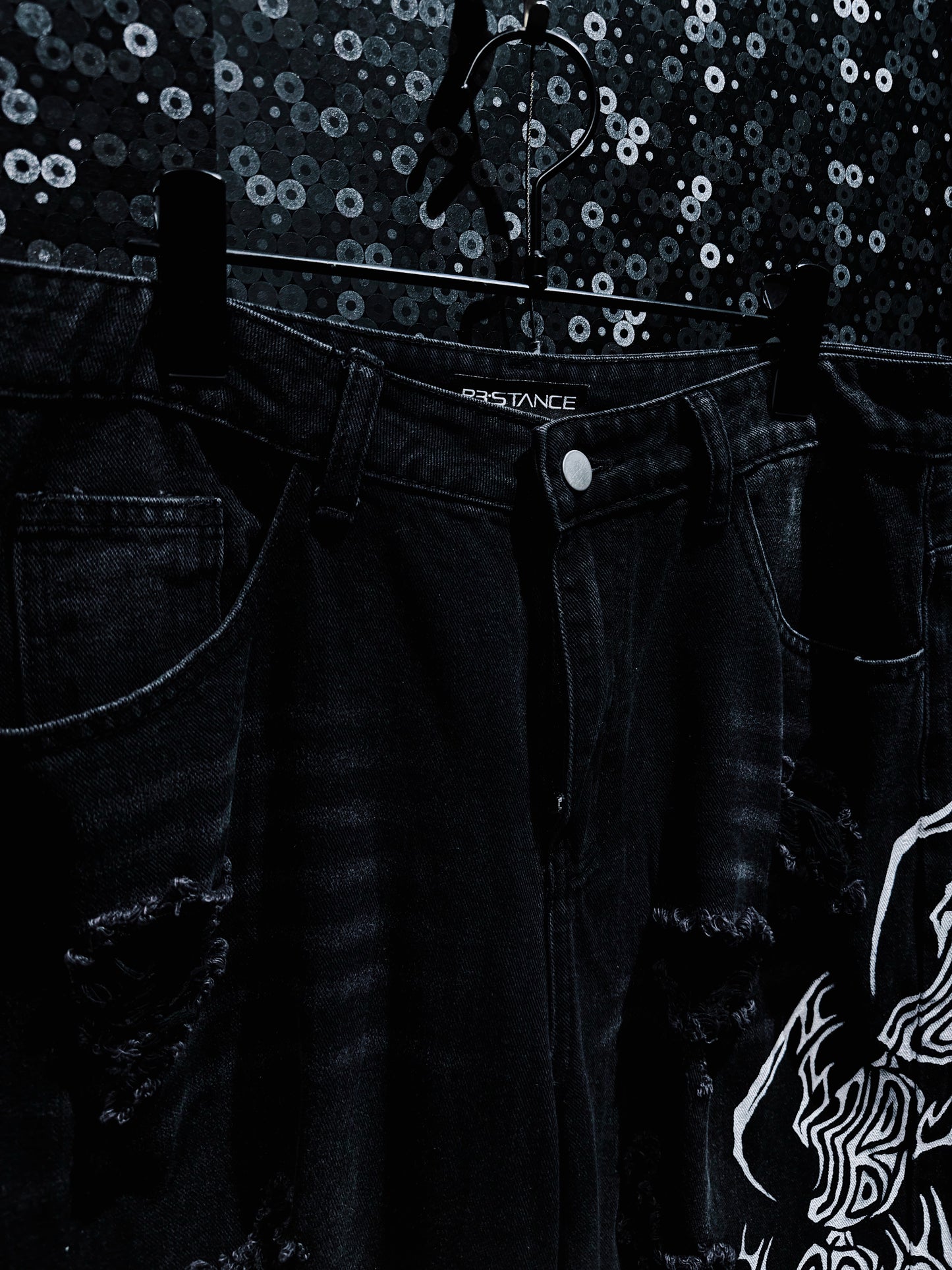 【ÆIEM】"RƎ:STANCE” Hand-Painted Reconstructed Denim