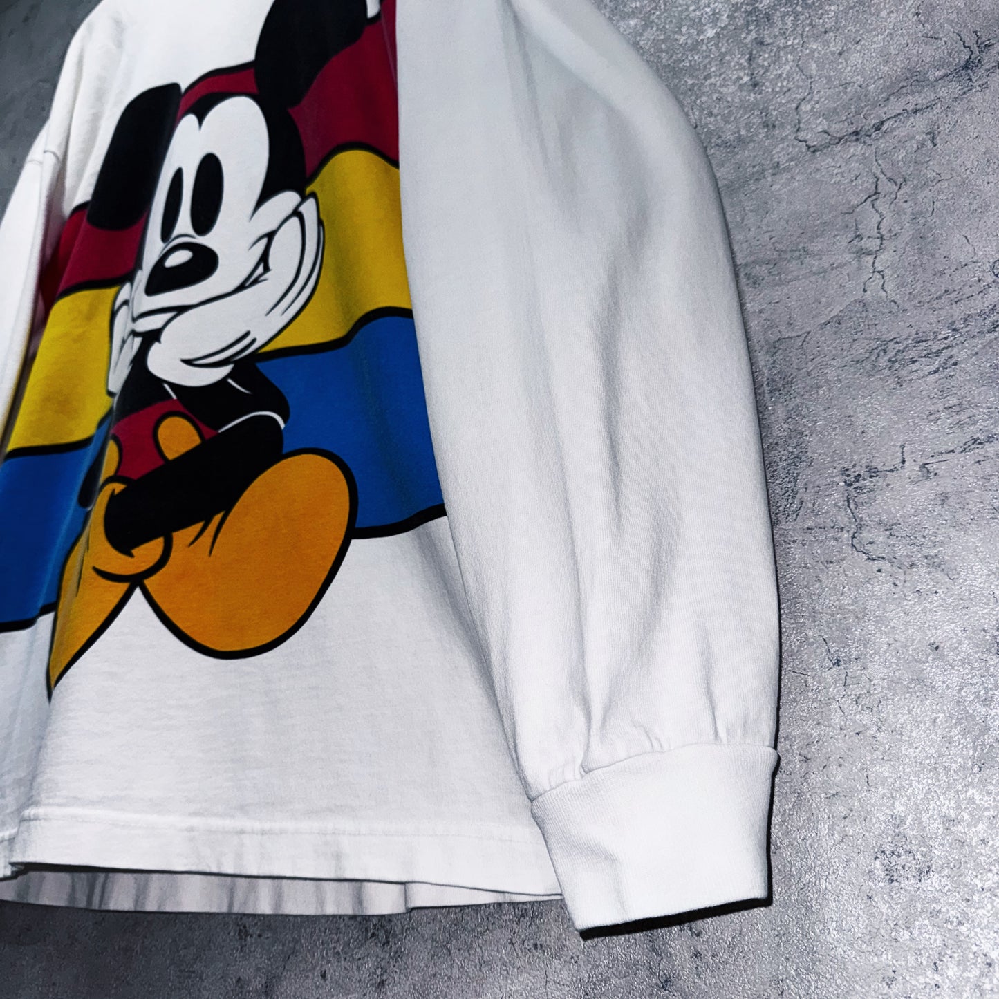 90's"Mickey Mouse"old design graphic long sleeve T shirt