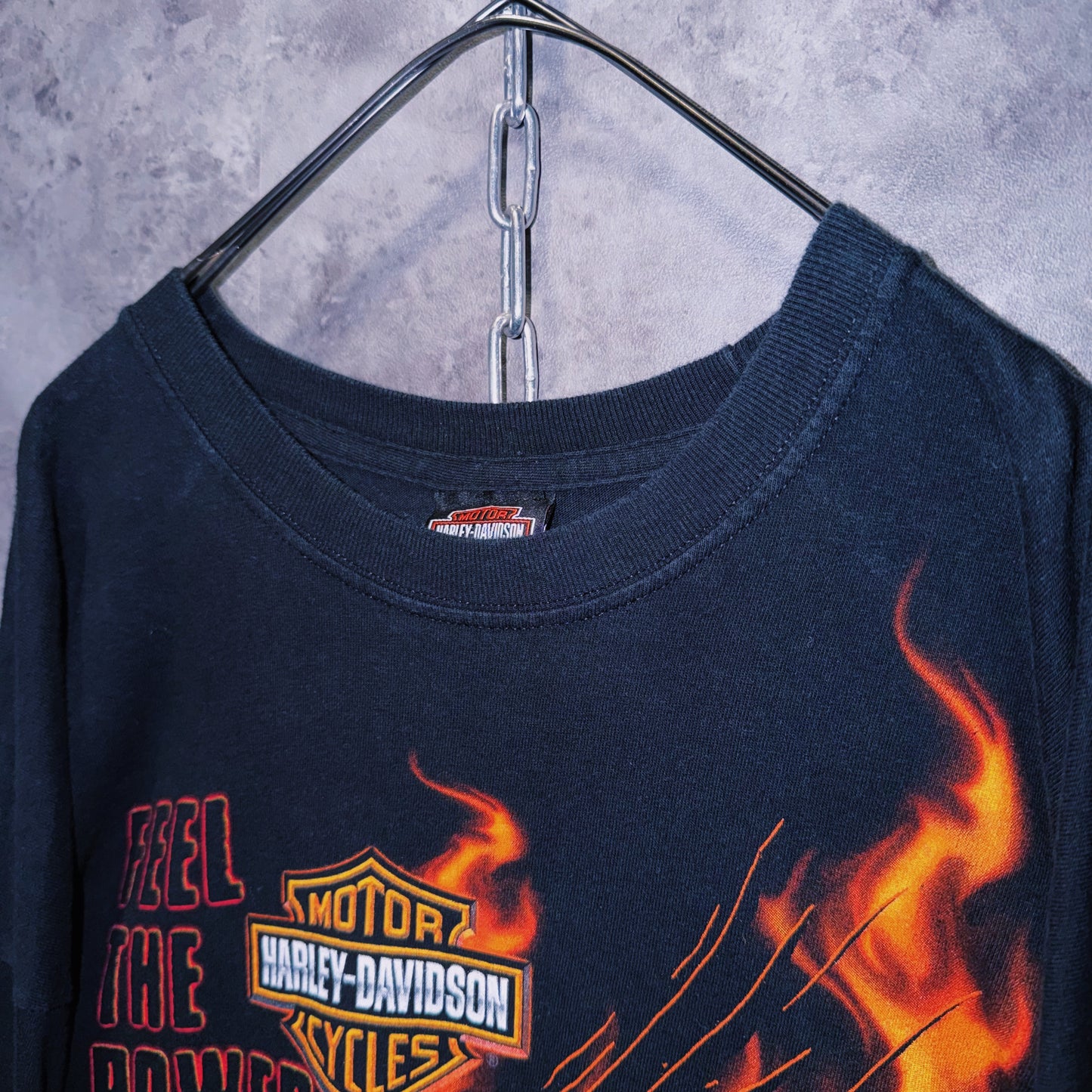 【doppio】00’s vintage “Harley-Davidson” graphic print design long sleeve T-shirt