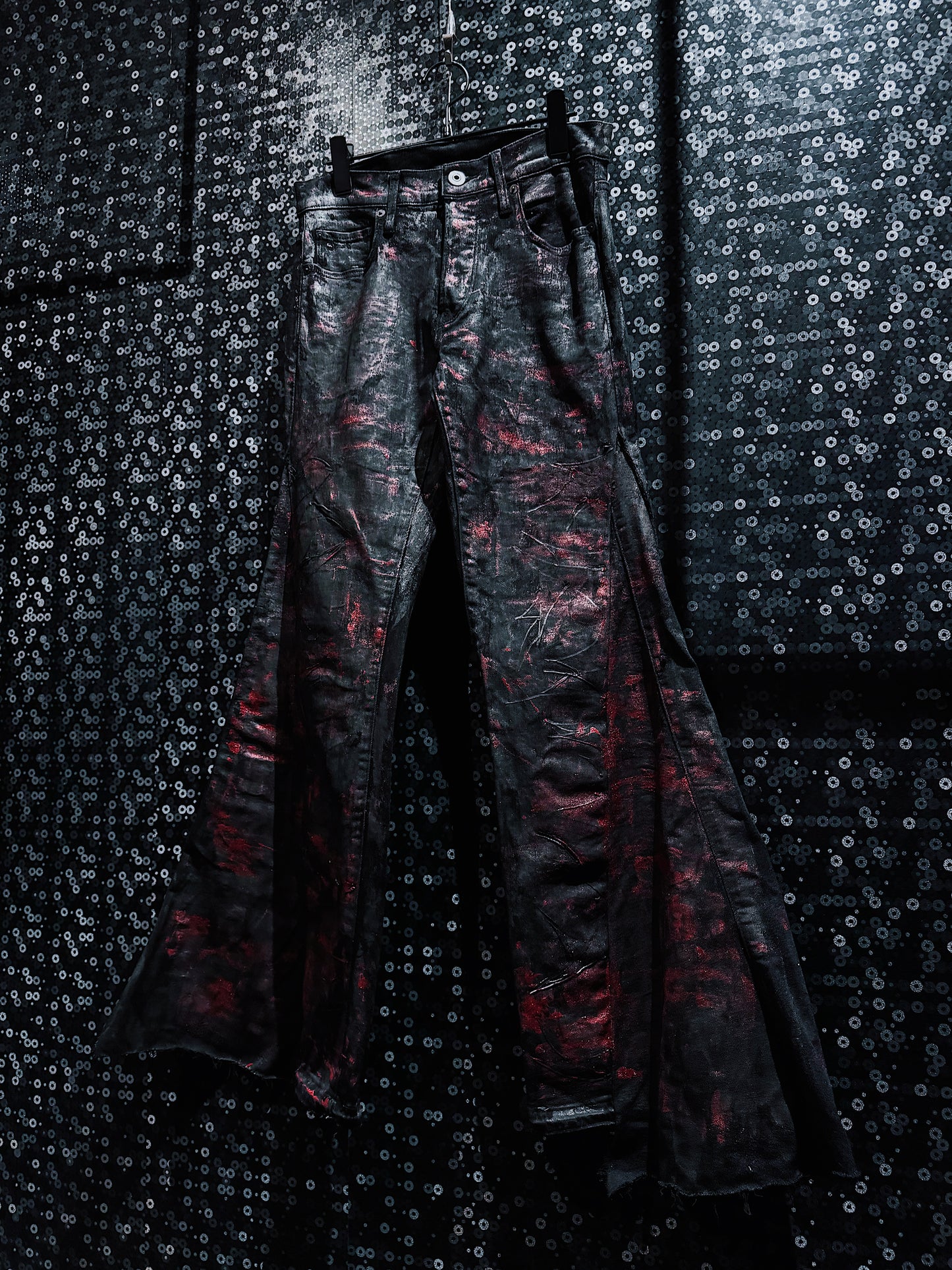 【ÆIEM】vivid notes IRON VEIN flare pants