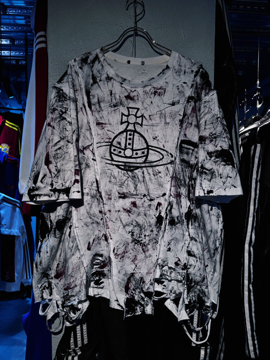 "vivid notes"The Anarchist's Layered Orbit T-shirt